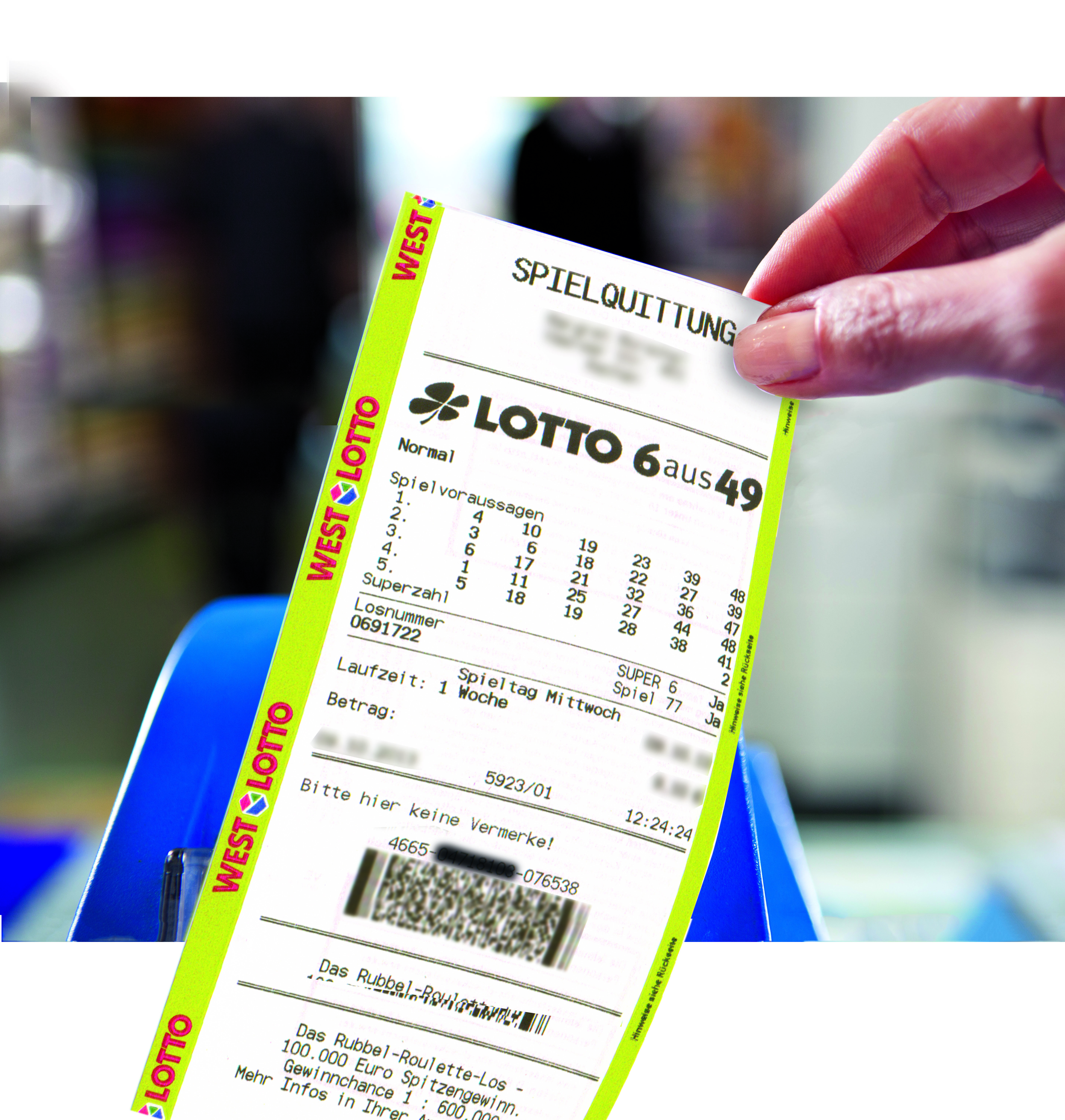 Ihre Spielquittung kann Millionen-Euro wert sein. Hier gibt es Tipps zum sicheren Umgang mit Ihrem persönlichen Glückstipp.