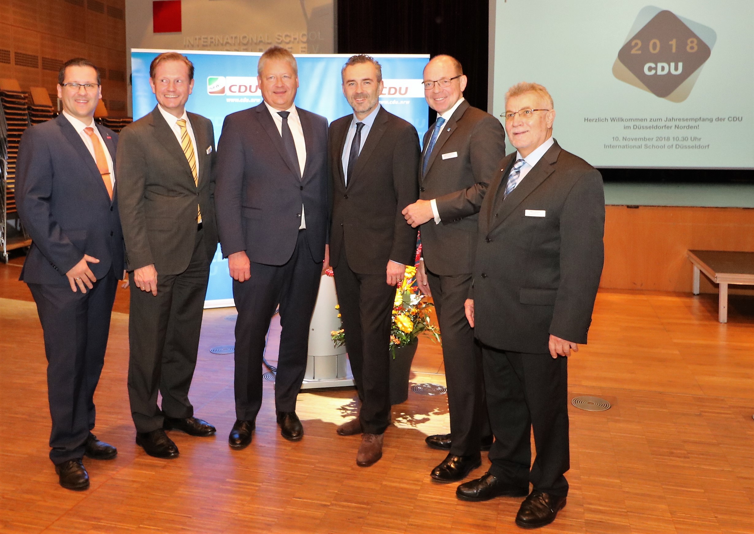 v.l.n.r. Stefan Golißa, Andreas Auler, BND-Chef Bruno Kahl, Thomas Jarzombek, Andreas-Paul Stieber, Markus Schilling.