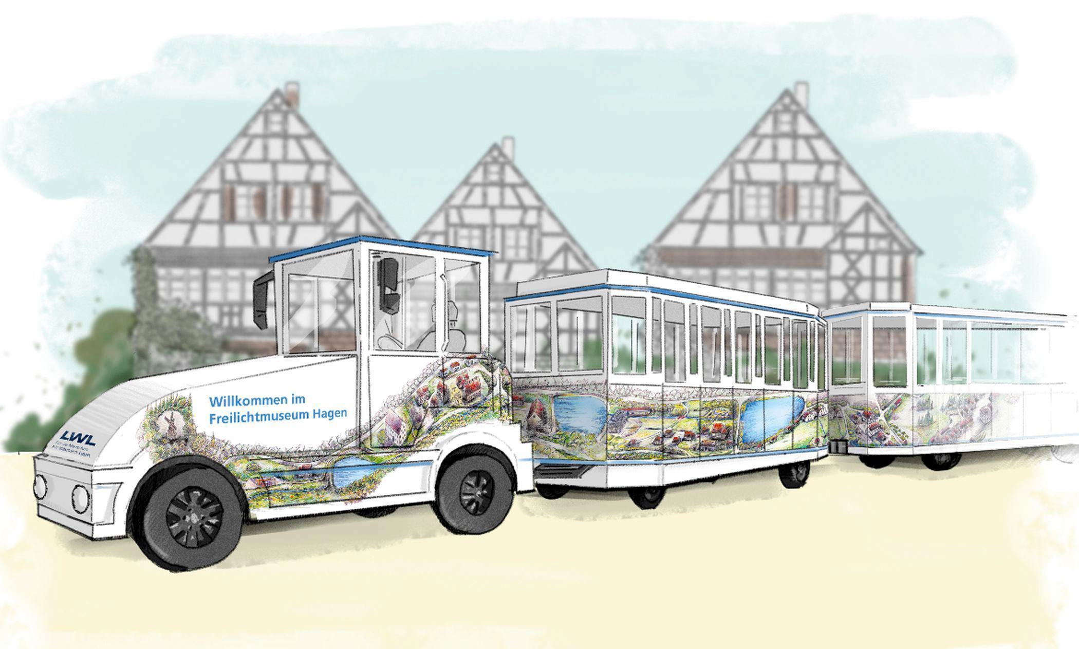So könnte die "Wegebahn" im LWL-Freilichtmuseum Hagen aussehen.