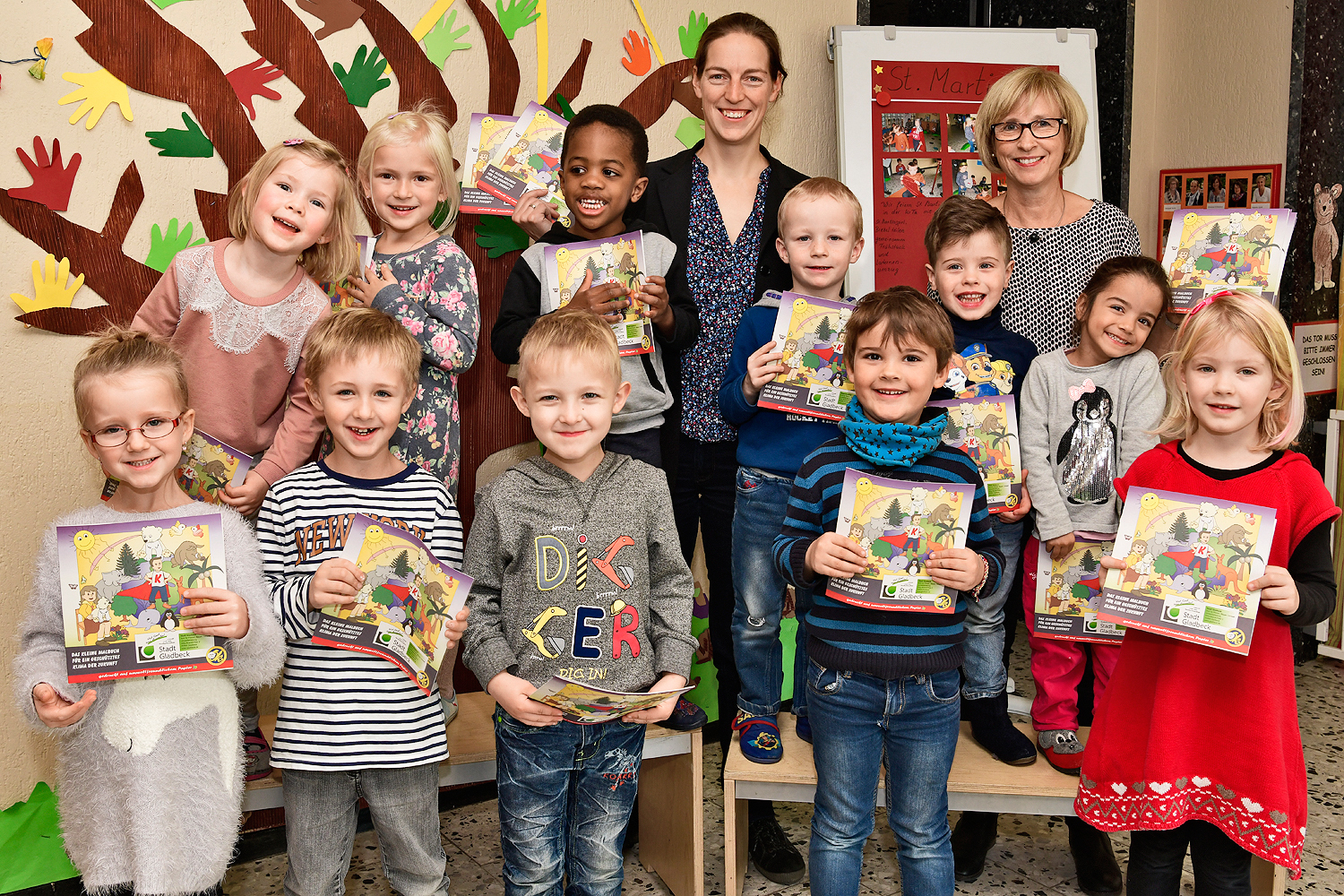 Auf spielerische Art und Weise können sich die Schultendorfer Kinder nun mit Hilfe ihrer neuen Malbücher mit dem Thema "Klimaschutz" befassen.