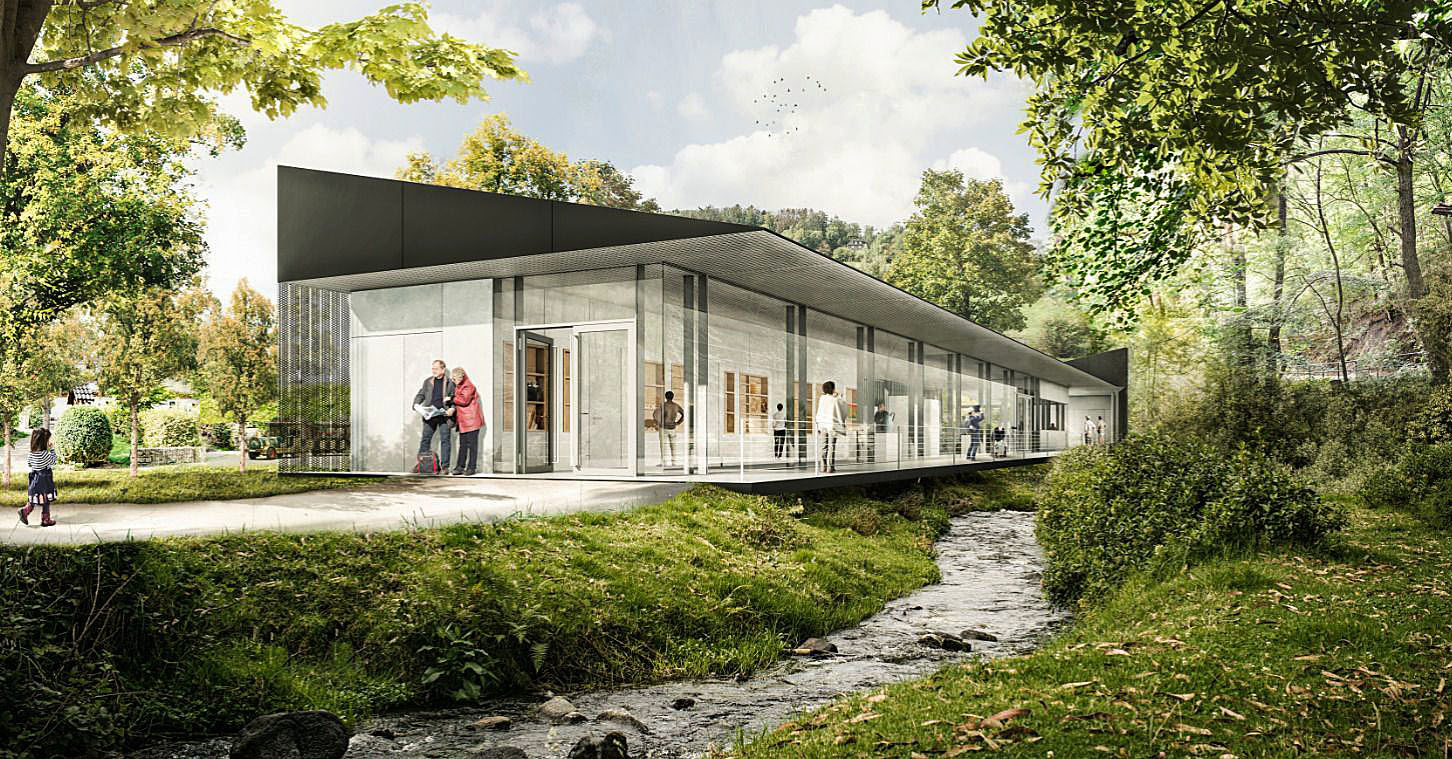 So soll das neue Eingangsgebäude im Freilichtmuseum Hagen aussehen.