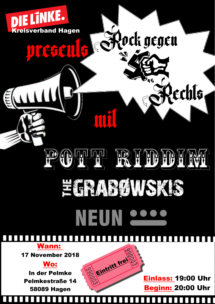 Das Plakat zum Konzert.