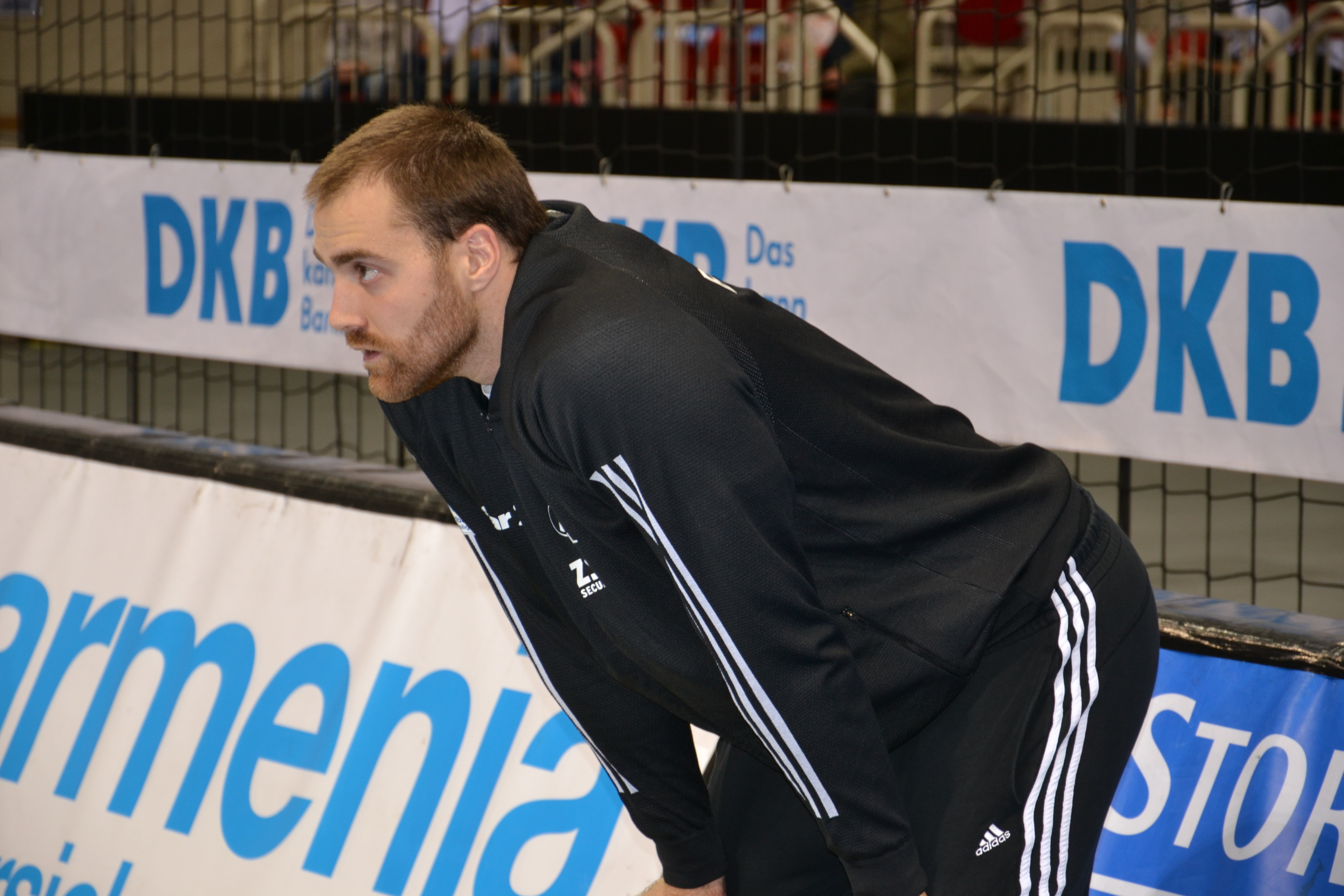 Andreas Wolff ist ganz fokussiert vor dem Spiel gegen den Bergischen HC im Düsseldorfer ISS-Dome.