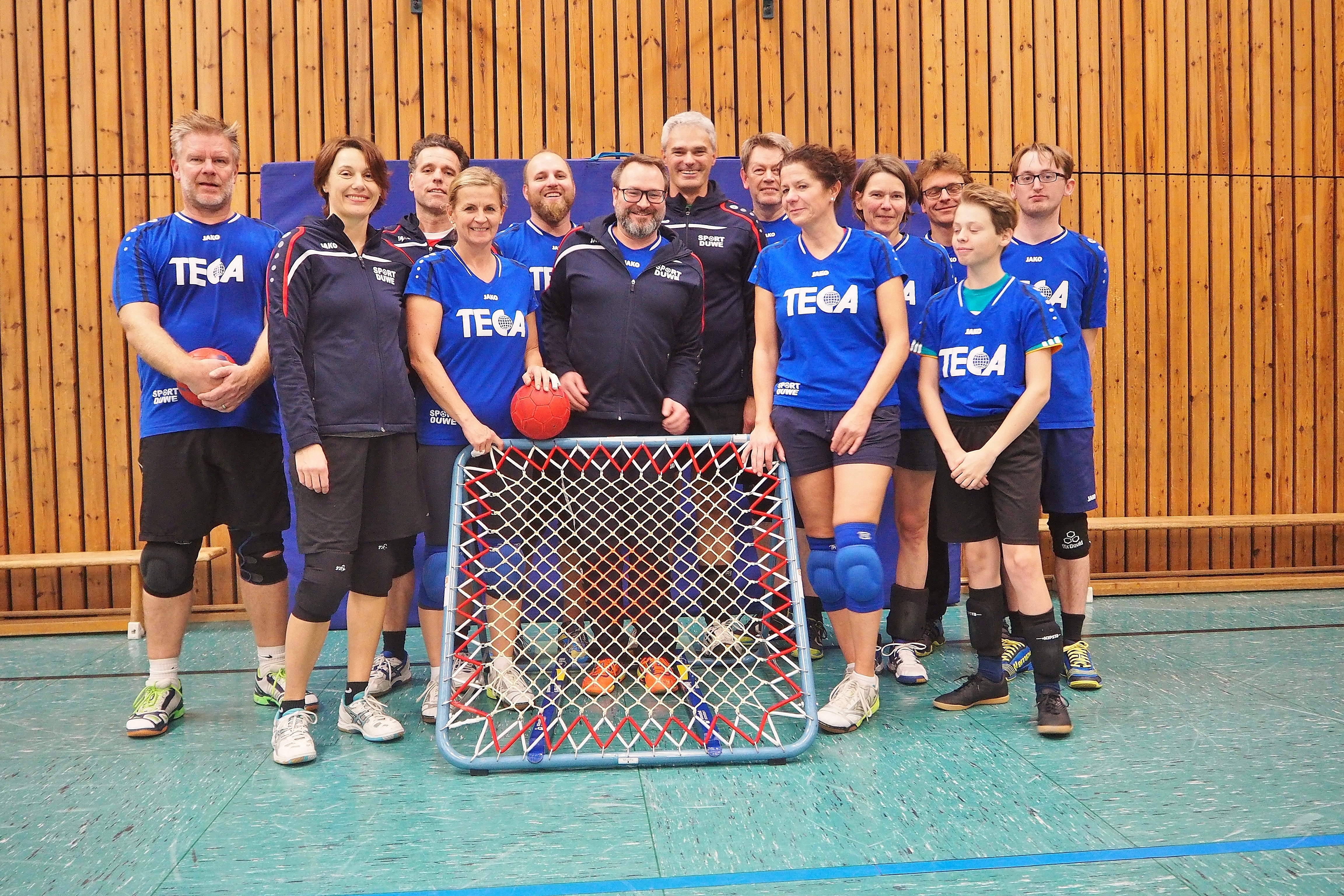 Starkes Team: die Essener Tchoukballmannschaft.