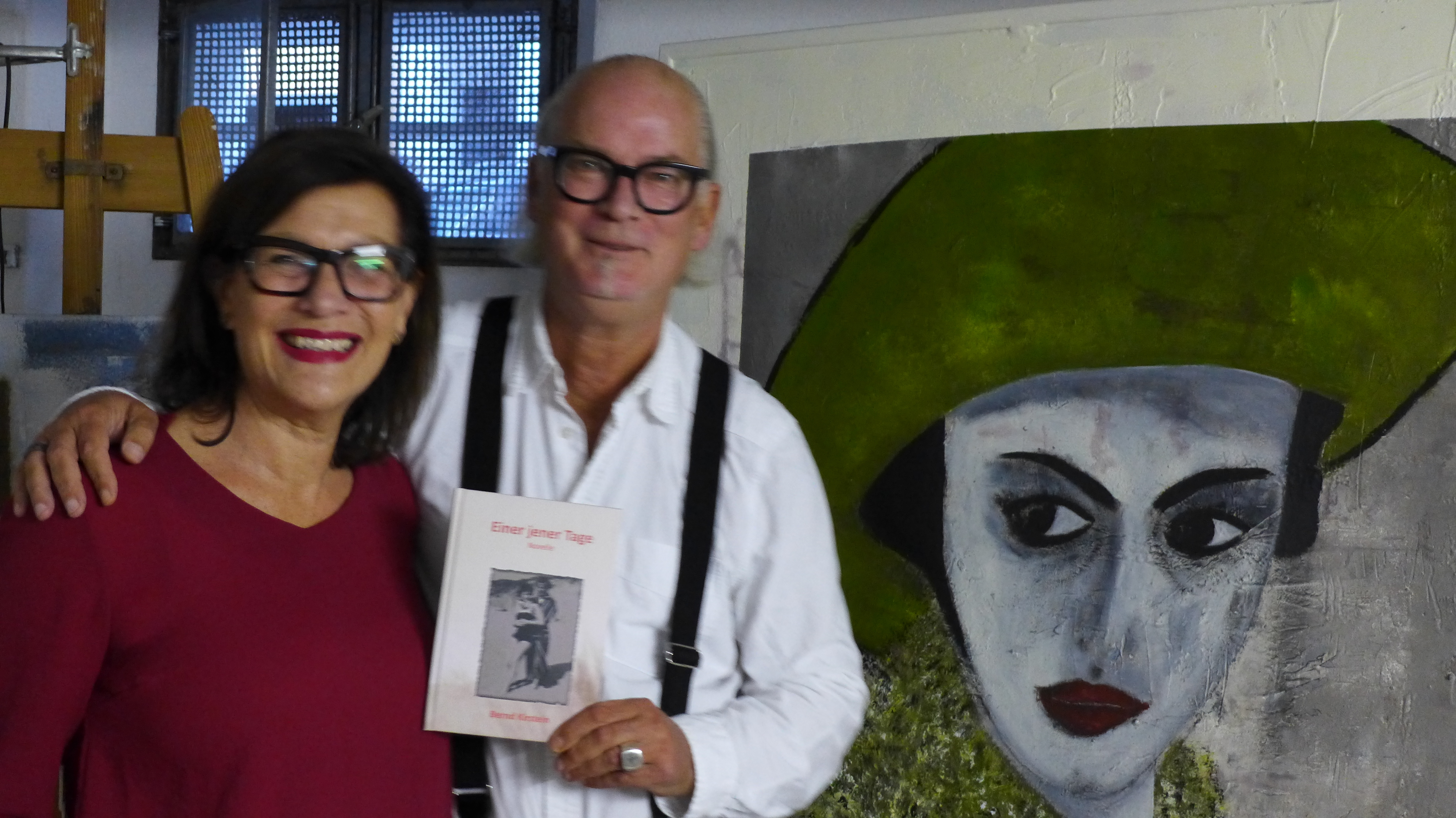 Jessy und Bernd Kirstein in ihrem Atelier an der Adolfstraße.