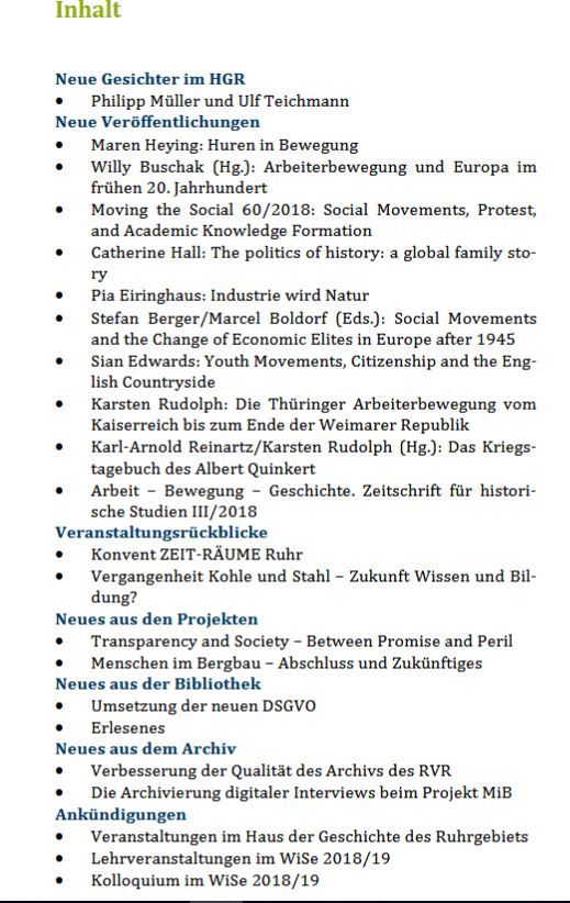 Newsletter 26/2018