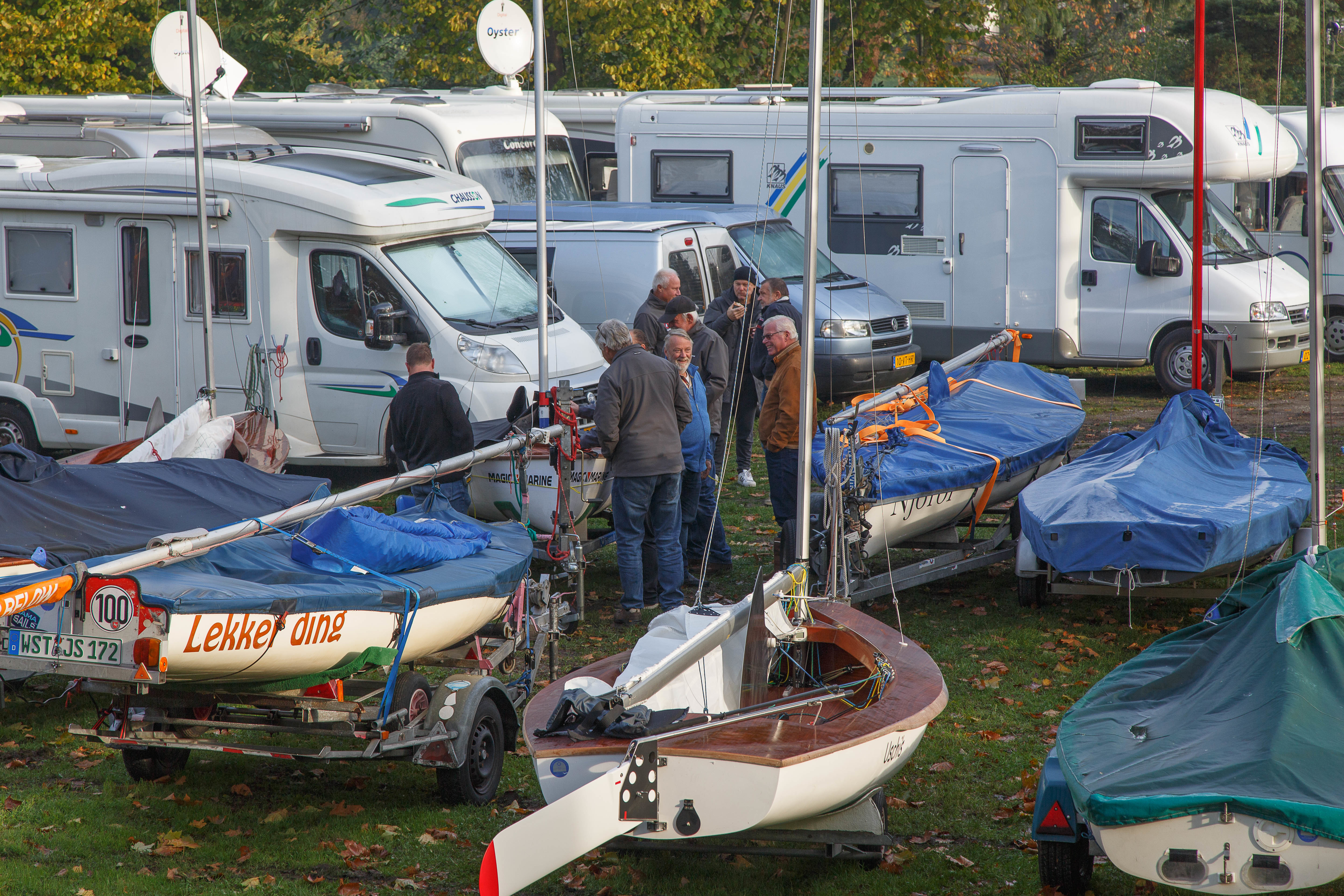 Flaute beim "Eiscup" - die Boote blieben am vergangenen Wochenende an Land. ^Foto: Georg Dietl