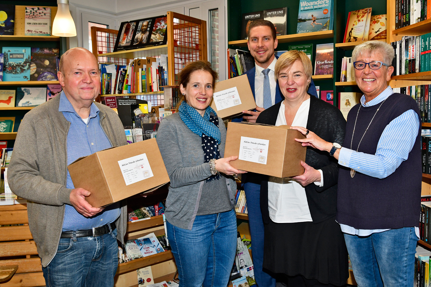Mit der "Werbegemeinschaft Gladbeck", deren Mitglieder sich allesamt für die Paketaktion "Freude schenken" engagieren, hat die Gladbecker Caritas nach 2017 zum zweiten Male in Folge eine starken Partner gewinnen können.