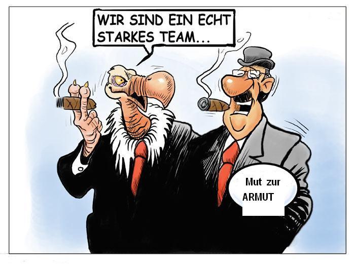 Finanzgeier unter sich
