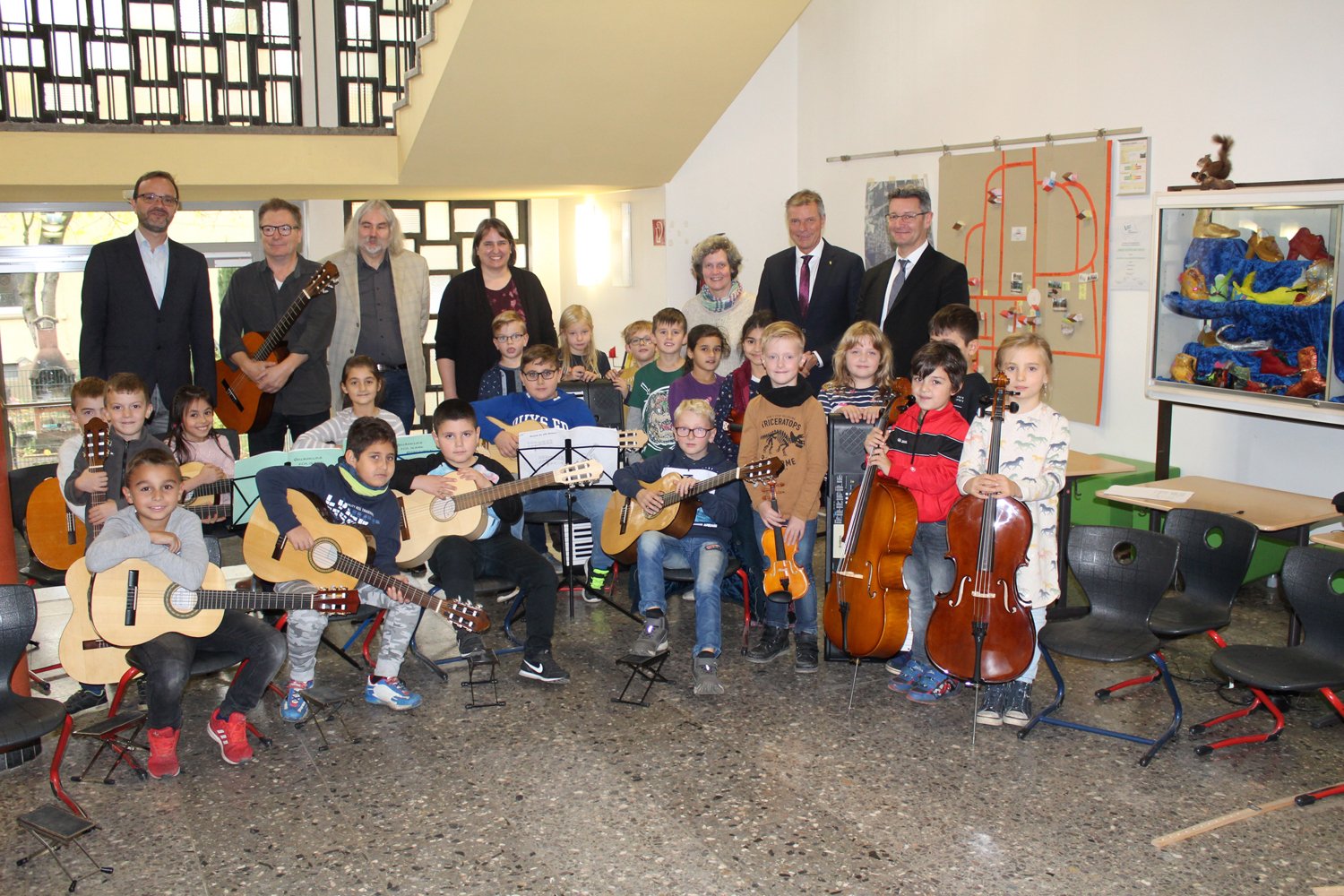 Die Schüler der Grundschule Hochlarmark bedankten sich bei den Spendern.