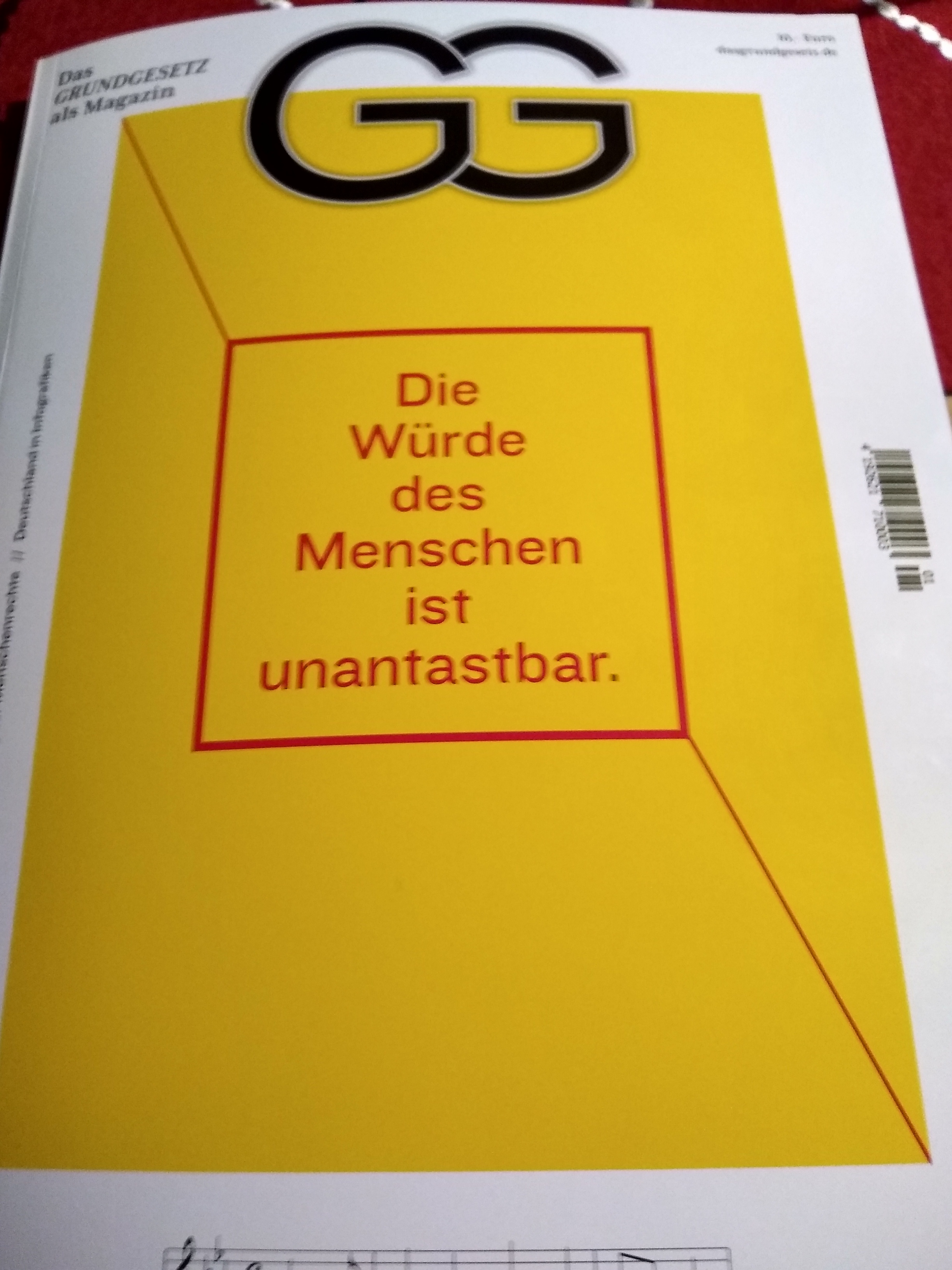 Das Grundgestz als Magazin