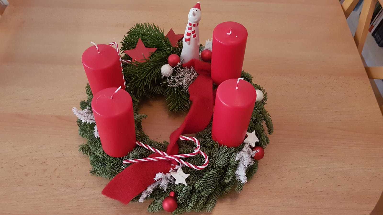 Mein Adventskranz in diesem Jahr. Foto: Dabitsch