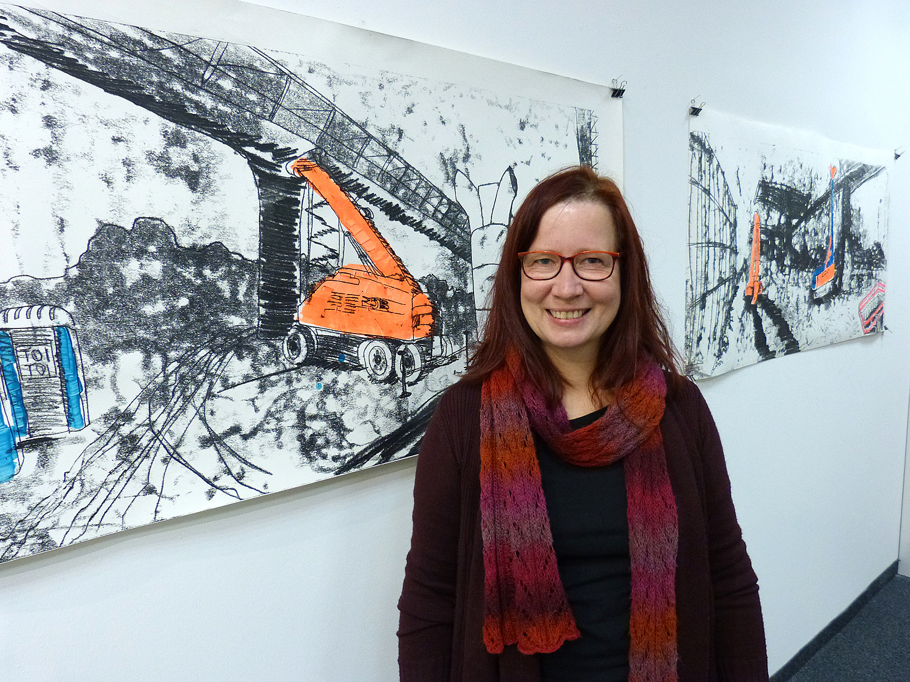Die Hagener Künstlerin Karin Heyltjes präsentiert ihre Ausstellung „Zu Land zu Wasser“.