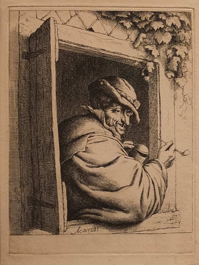 Adriaen van Ostade - Der Raucher am Fenster