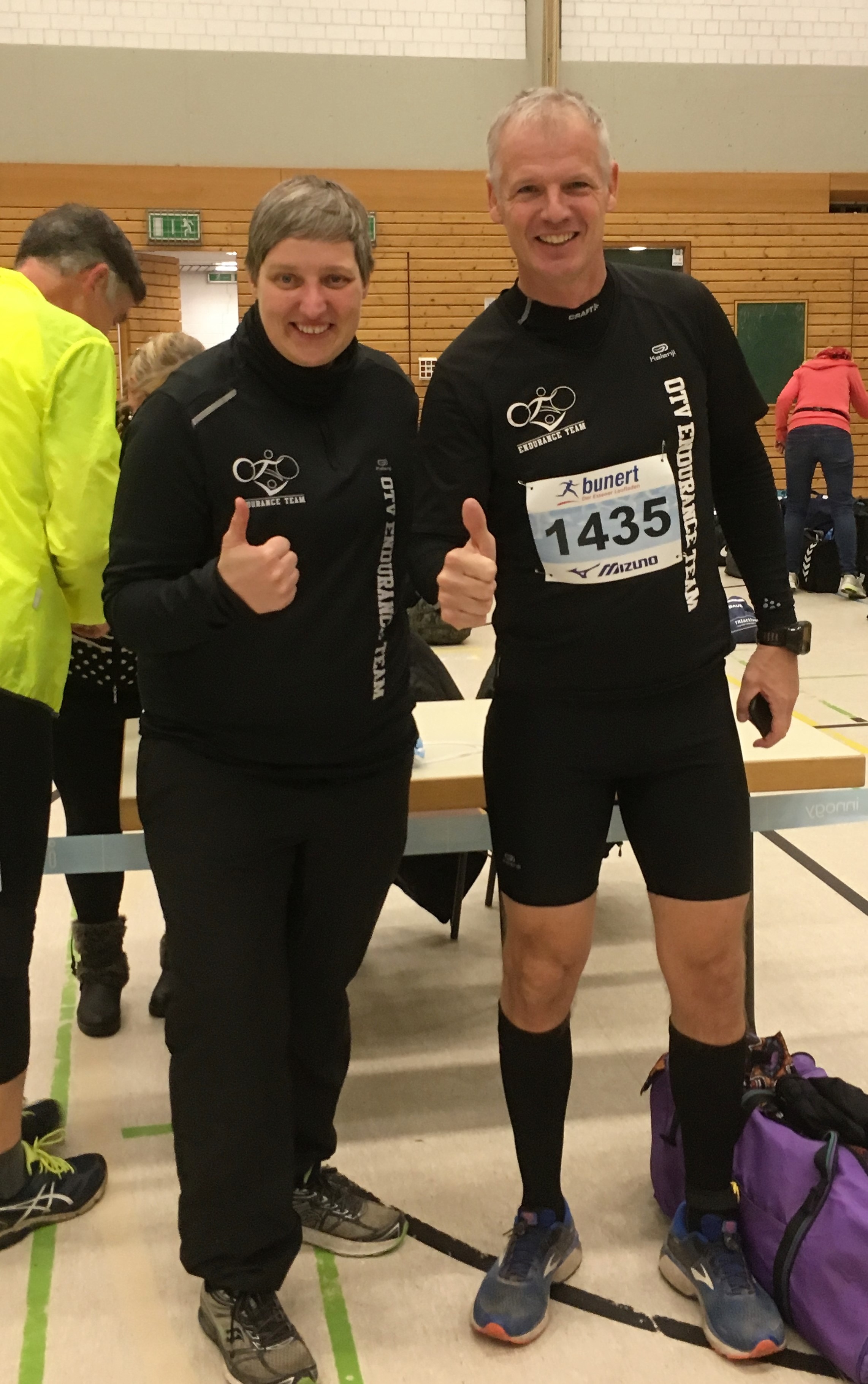 Vanessa Bersch und Christan Fastner beim Blumensaatlauf in Essen.