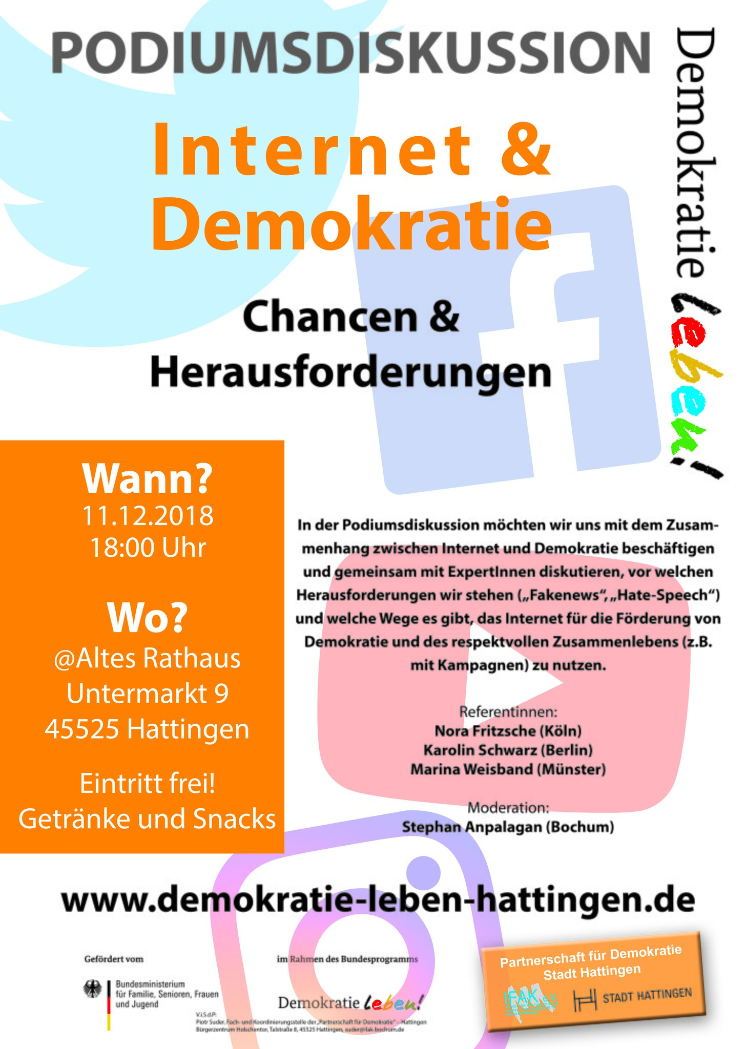 Podiumsdiskussion Am 11 12 18 18h Podiumsdiskussion Im Alten
