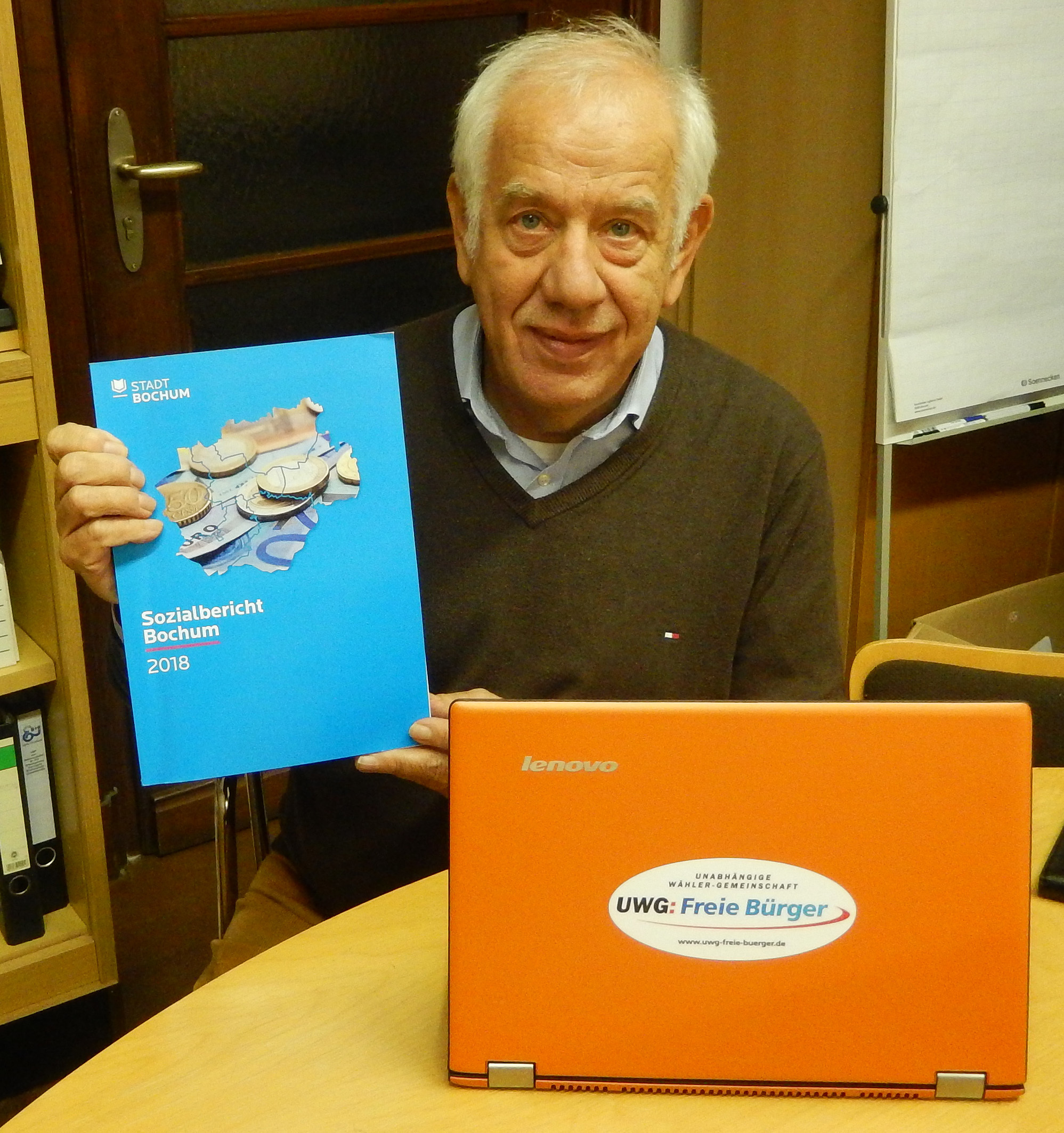 Hans-Josef Winkler, sozialpolitischer Sprecher der UWG: Freie Bürger. Foto: Ulli Engelbrecht