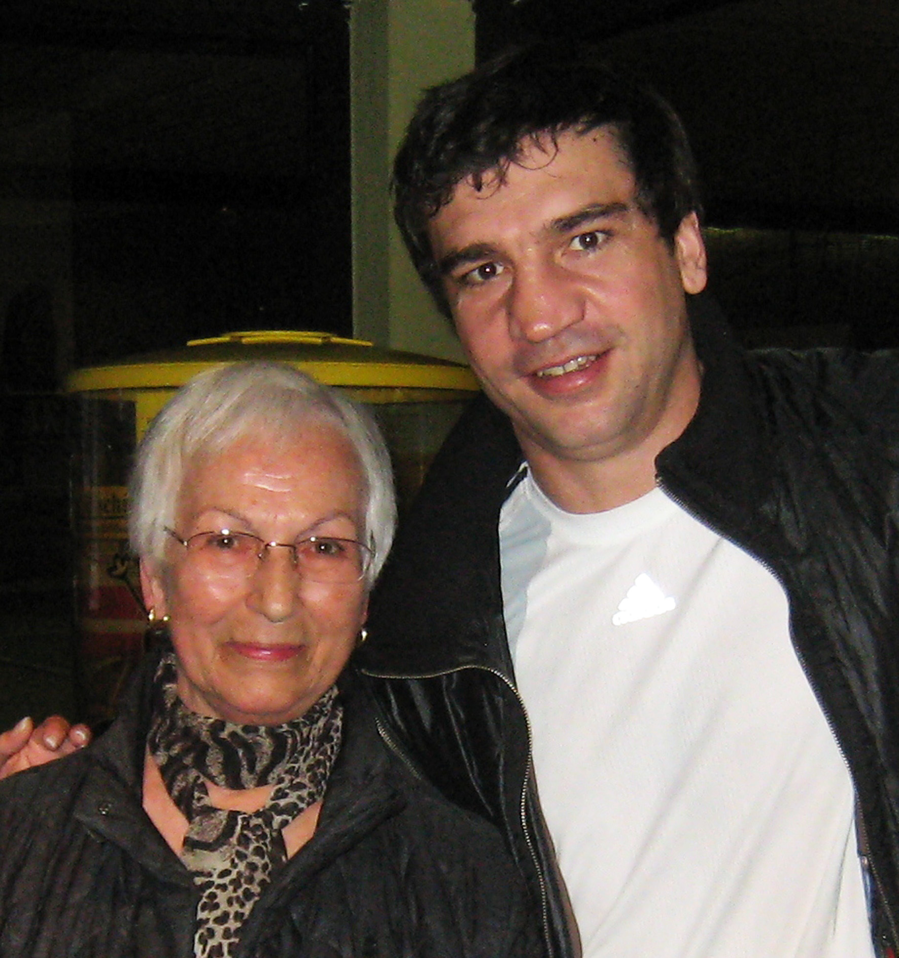 Markus Beyer mit seiner Tante Erika Liebig.