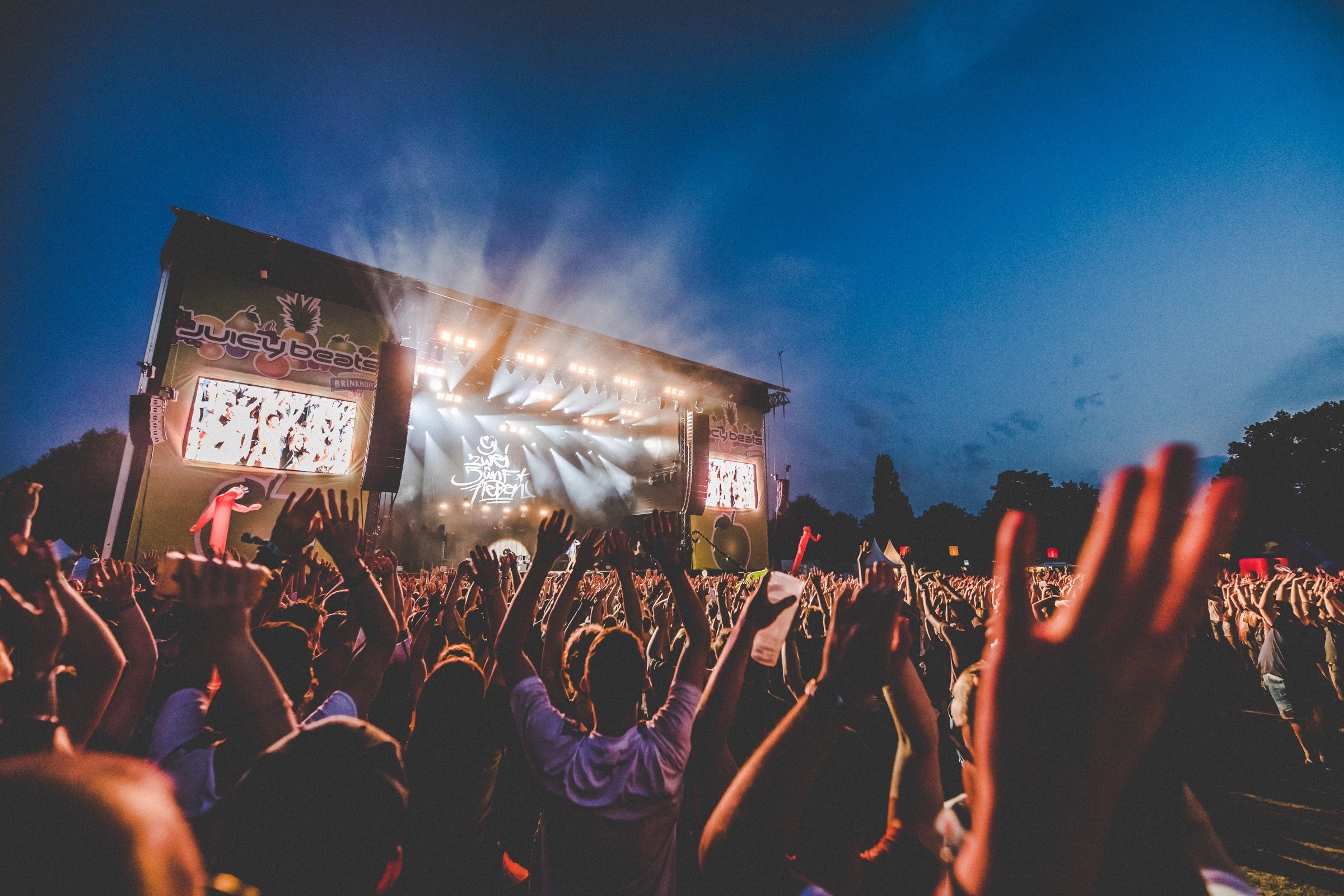 Da geht die Post ab: Insgesamt werden zur 24. Auflage des Juicy Beats Festivals wieder über 150 Acts an zwei Tagen auf etlichen Bühnen im Westfalenpark auftreten.