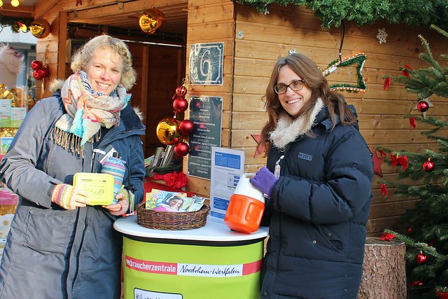 Verbraucherzentrale NRW Beratungsstelle Unna auf dem Weihnachtsmarkt