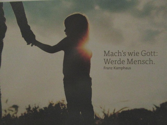 mach s wie GOTT!
WERDE MENSCH!!!!