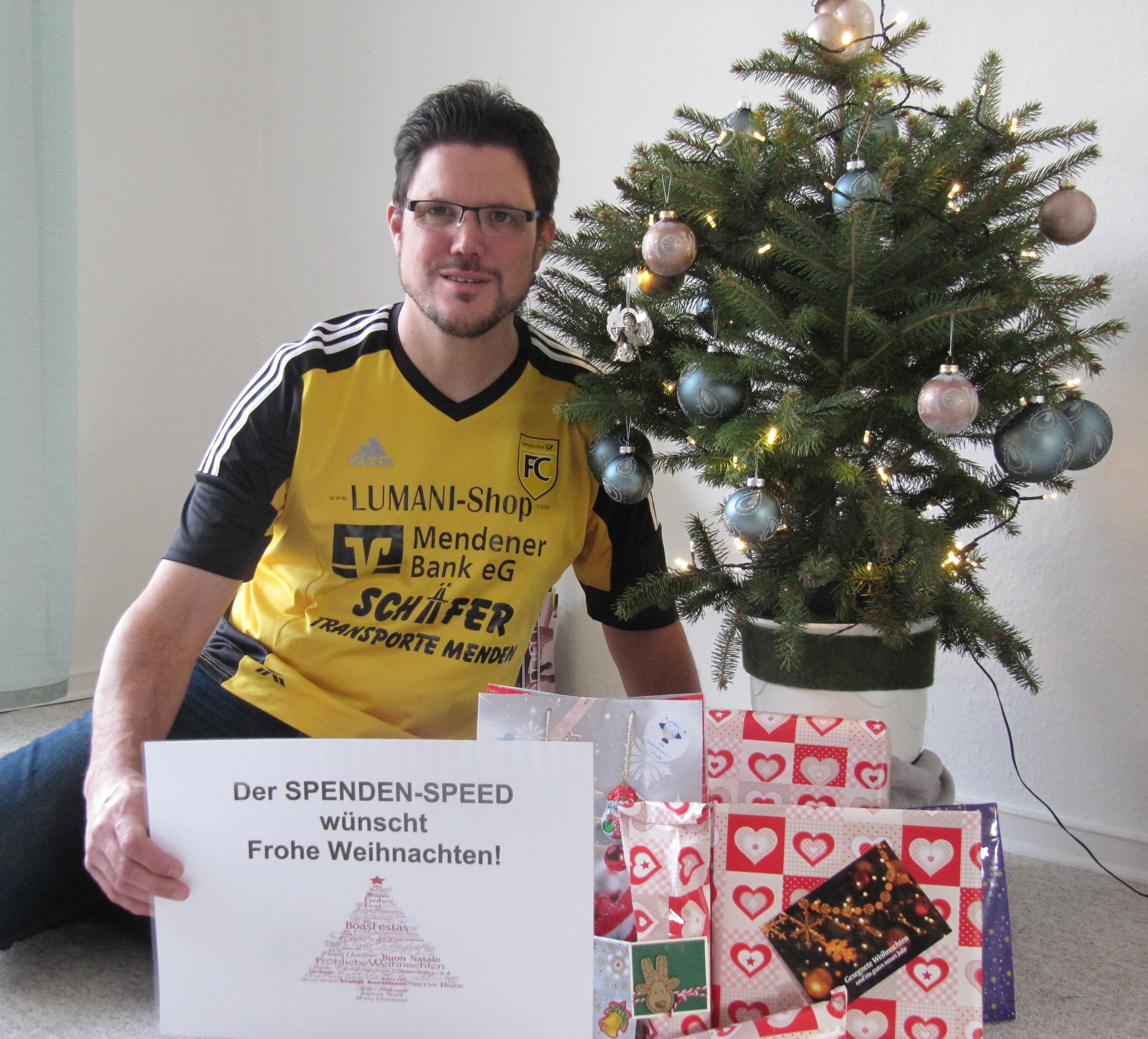 Frohe Weihnachten wünscht der SPENDEN-SPEED!