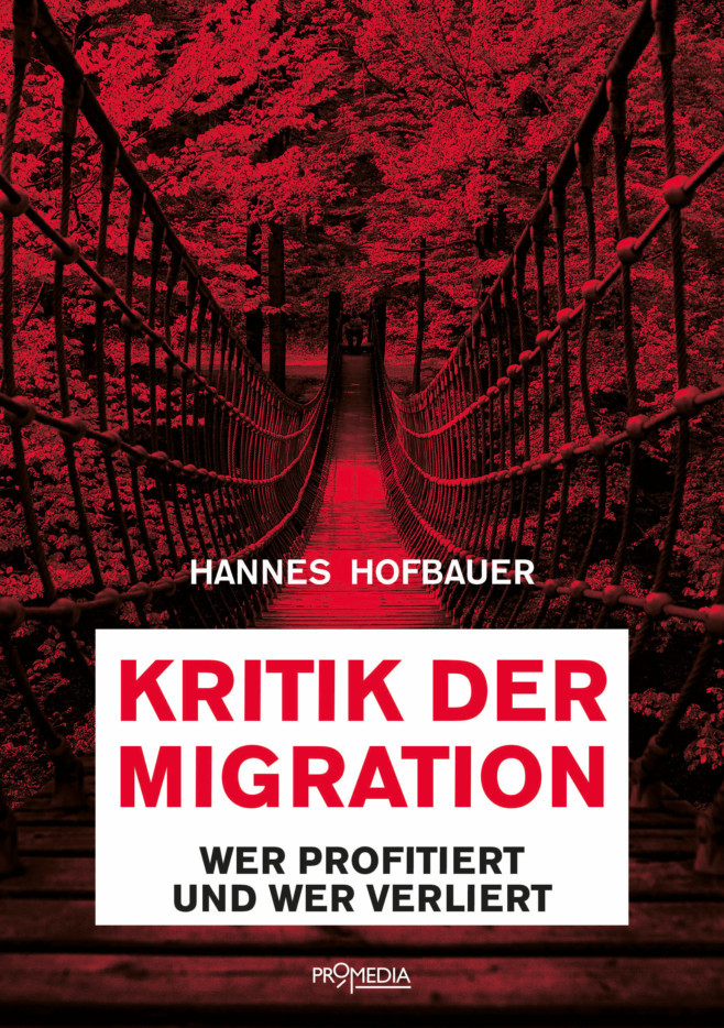 "Hannes Hofbauer gibt einen historischen Überblick über die großen Wanderungsbewegungen und ruft die Ursachen dafür in Erinnerung, die von Umweltkatastrophen über Kriege bis zu Krisen reichen, von denen die allermeisten menschlichen Eingriff en geschuldet sind. So zeichnen allein von westlichen Allianzen geführte Kriege für Millionen entwurzelte Menschen verantwortlich, die ebenso ihrer Lebensgrundlagen beraubt sind wie jene, die von ihrem Land vertrieben werden. Diesen Verwerfungen ist es geschuldet, dass ganze Generationen junger Menschen im globalen Süden, aber auch im Osten Europas ihre persönliche Zukunft in der Emigration sehen. Mit der Massenmigration aus der Peripherie werden die Folgen der weltweiten Ungleichheit nun auch in den europäischen Zentralräumen – negativ – spürbar. Deregulierungen am Arbeits- und Wohnungsmarkt erreichen neue Dimensionen. Eine politische Antwort darauf scheint nur die Rechte zu haben, indem sie statt einer notwendigen Kritik an der Migration die Migranten zu Sündenböcken macht. Die Linke hingegen sträubt sich, den strukturell zerstörerischen Charakter von Wanderungsbewegungen zu erkennen. Eine Kritik am Wesen der Migration und ihren Triebkräften sowie eine klare Benennung ihrer Opfer und Profiteure ist überfällig.", so der Klappentext des Buchs "Kritik der Migartion: Wer profitiert und wer verliert".