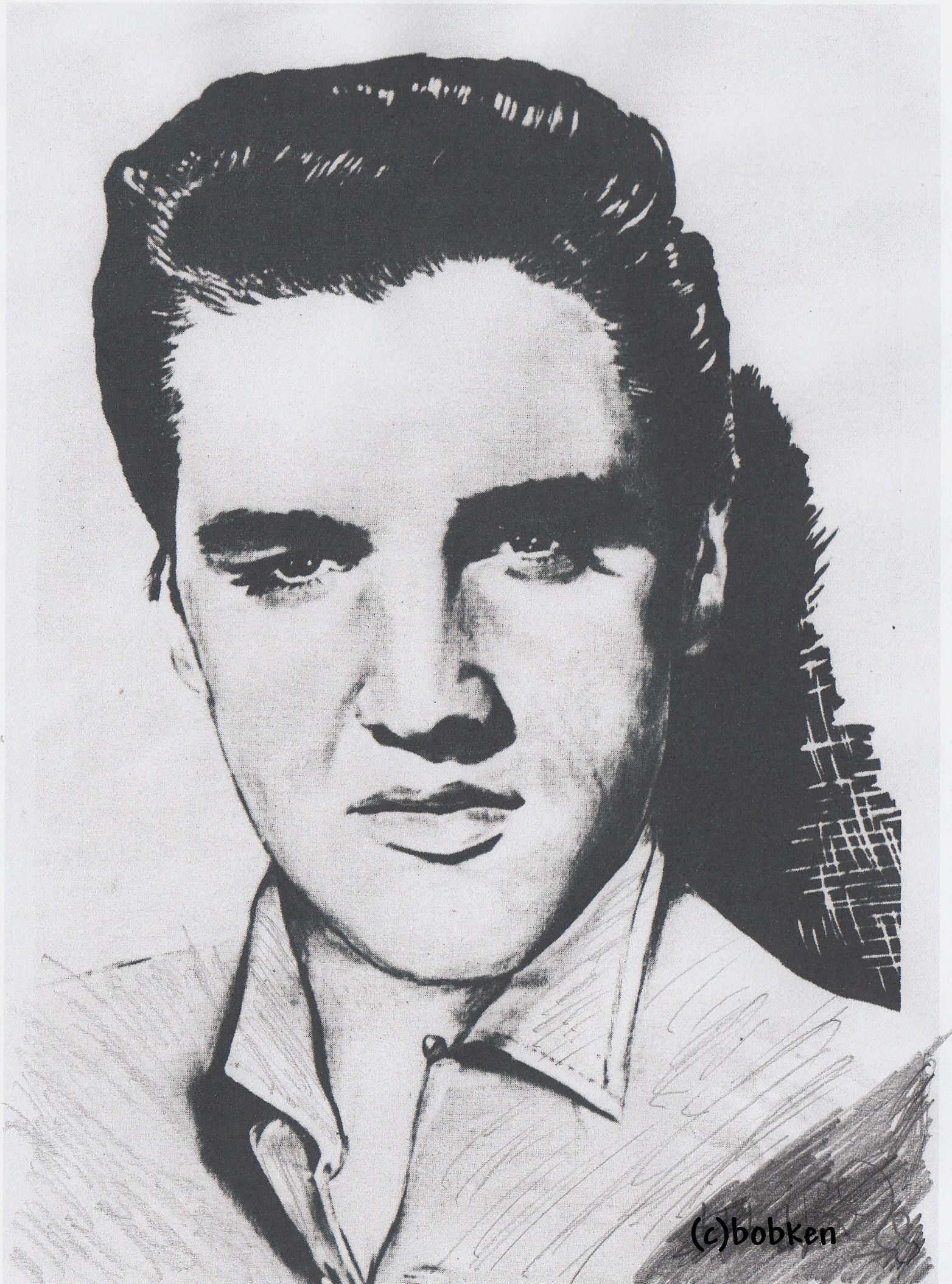 Elvis so um die 20...