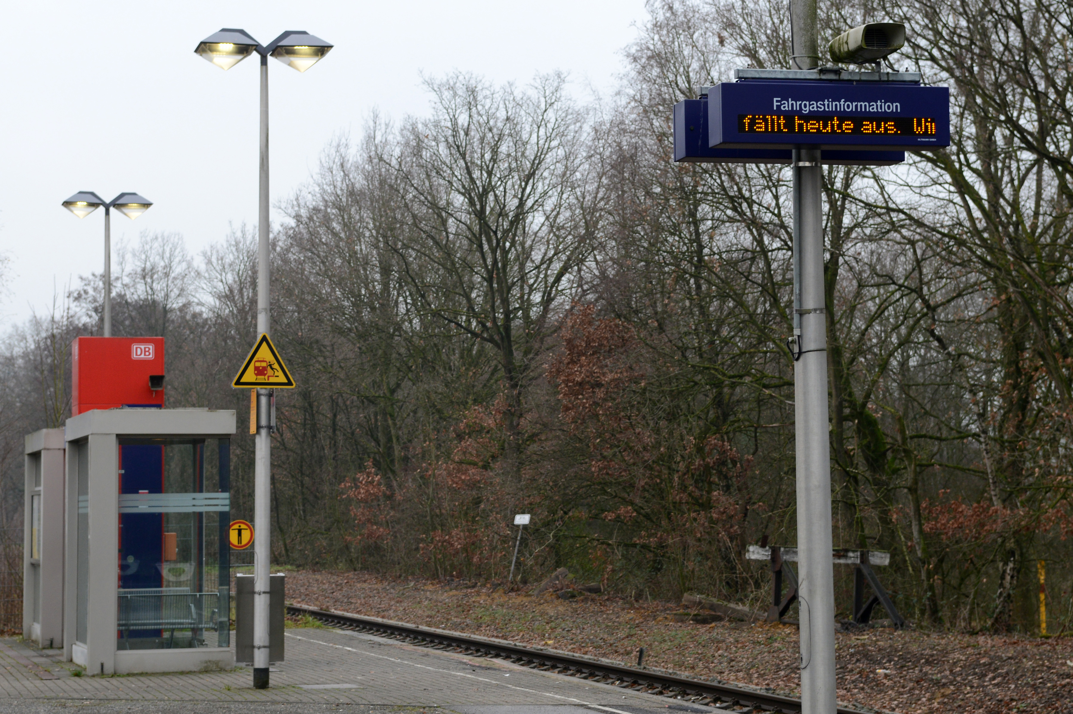 So wie hier in Wulfen, lief auch an anderen Bahnhöfen nur wenig. Fotos: Bludau