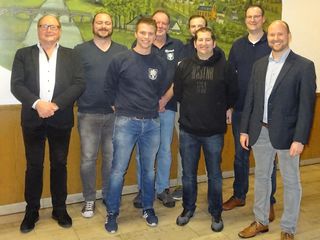 die wiedergewählten Vorstandsmitglieder