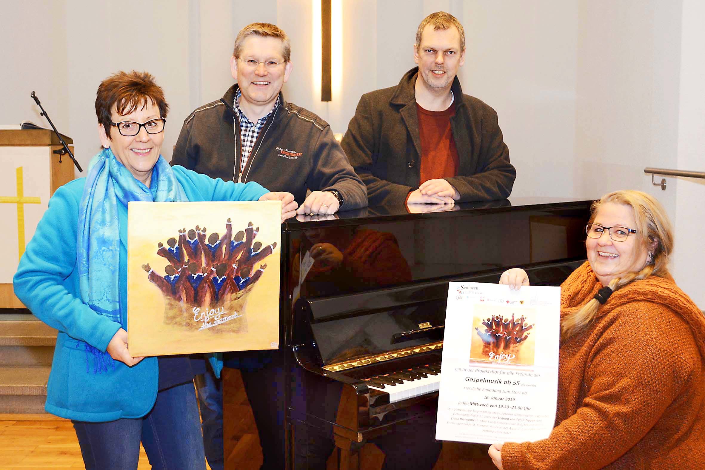 Auf "Enjoy the moment" freuen sich (v.l.) Elke Meyer, Thomas Brandt, Jens Giesler und Tania Tigges.