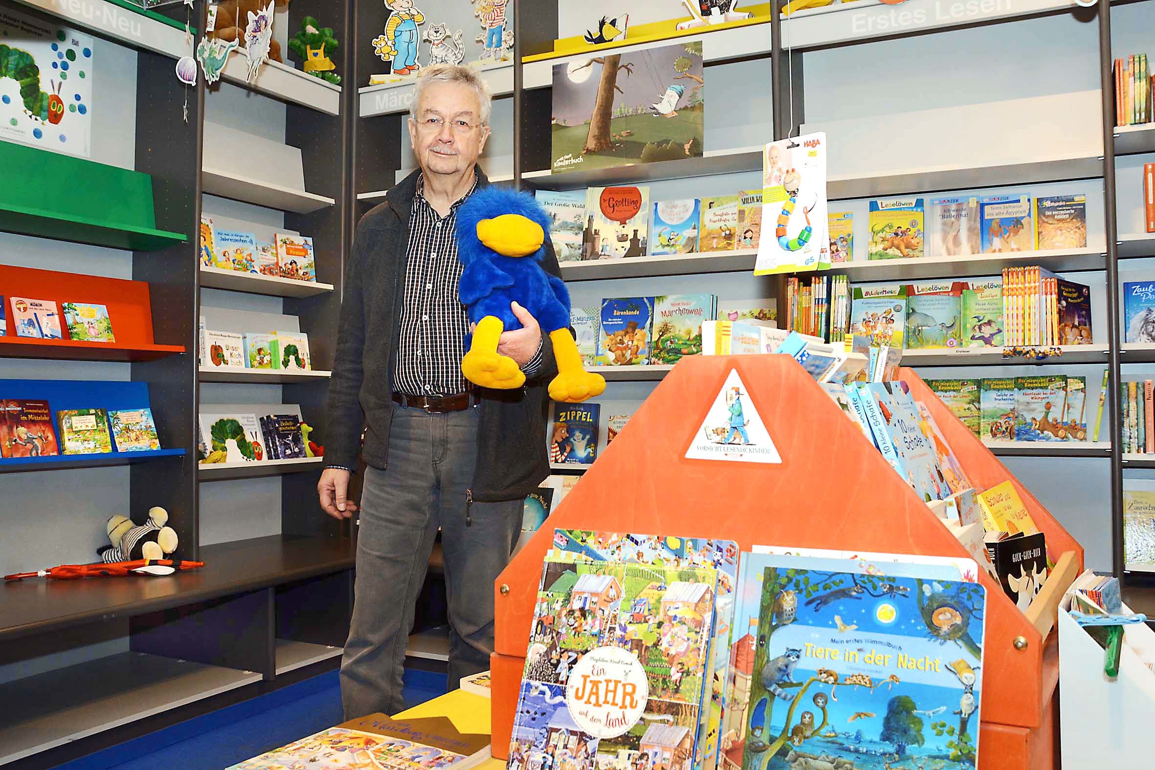 Klaus Niehörster muss seine Buchhandlung aufgeben.