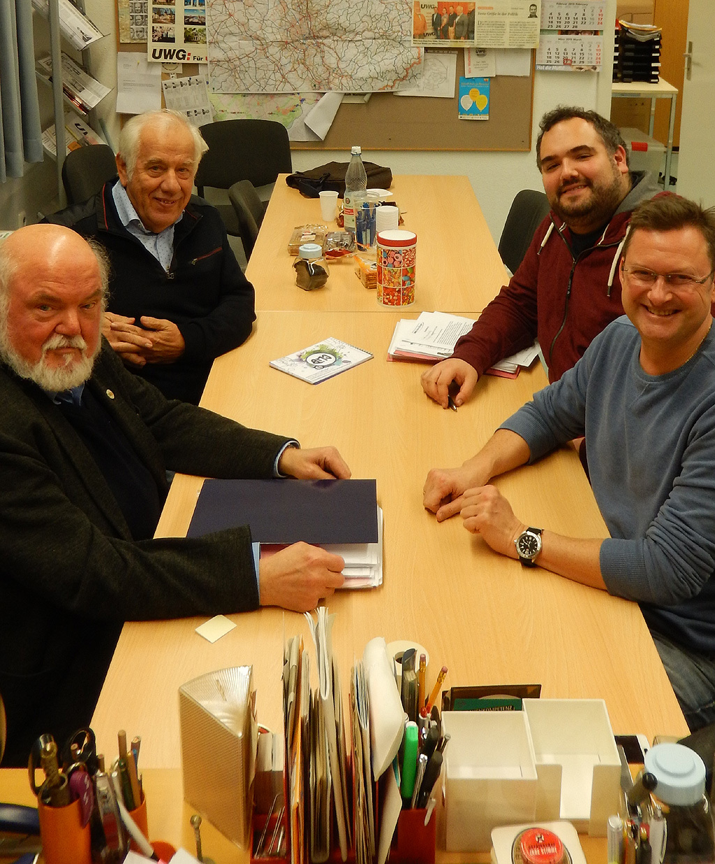 Im Bild (v.l.n.r.): Klaus-Peter Hülder, Hans-Josef Winkler, Andreas Friedewald und Holger Happe. Foto: Ulli Engelbrecht