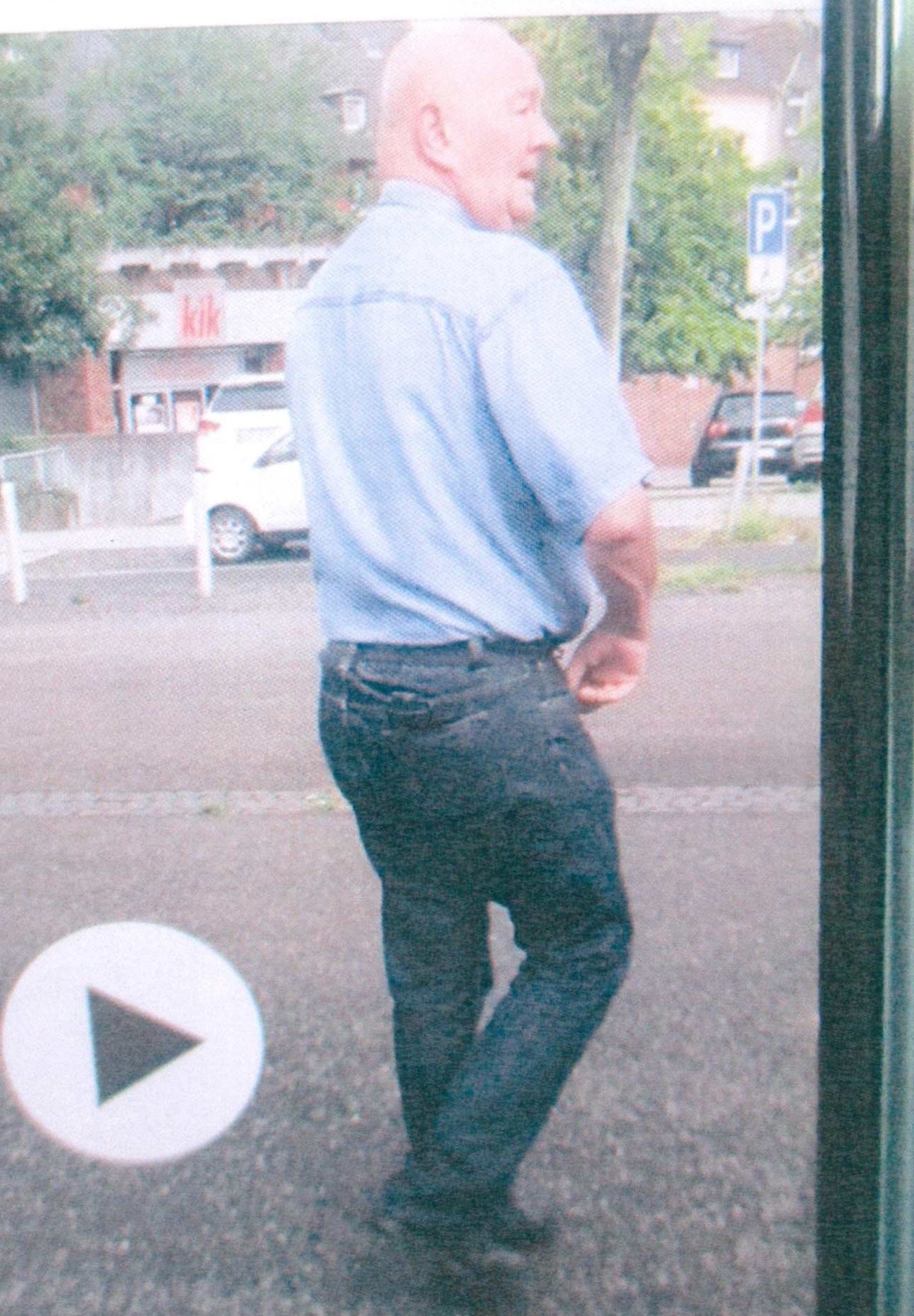 Der Tatverdächtige.