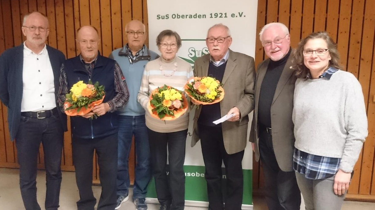 Der SuS Oberaden zeichnete Mitglieder aus, die das Sportabzeichen schon viele Male gemacht haben.