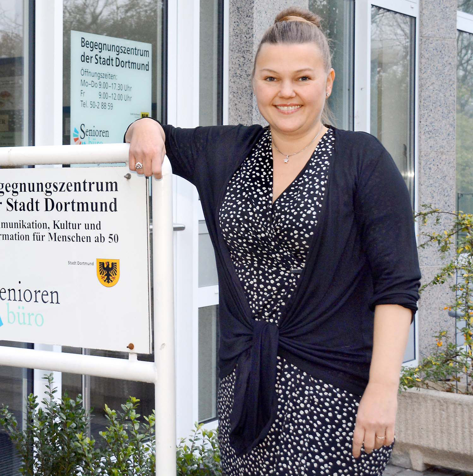 Hausherrin Melanie Wenang, neue Leiterin des Begegnungszentrums Scharnhorst, wird sich und ihre Arbeit im Bürgerforum vorstellen.