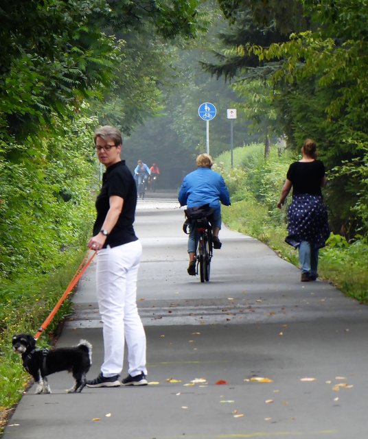 Der Rheinische Esel im Bereich Sonnenschein - auch hier nutzen Fußgänger und Radfahrer gemeinsam den Weg | Foto: J.Drell