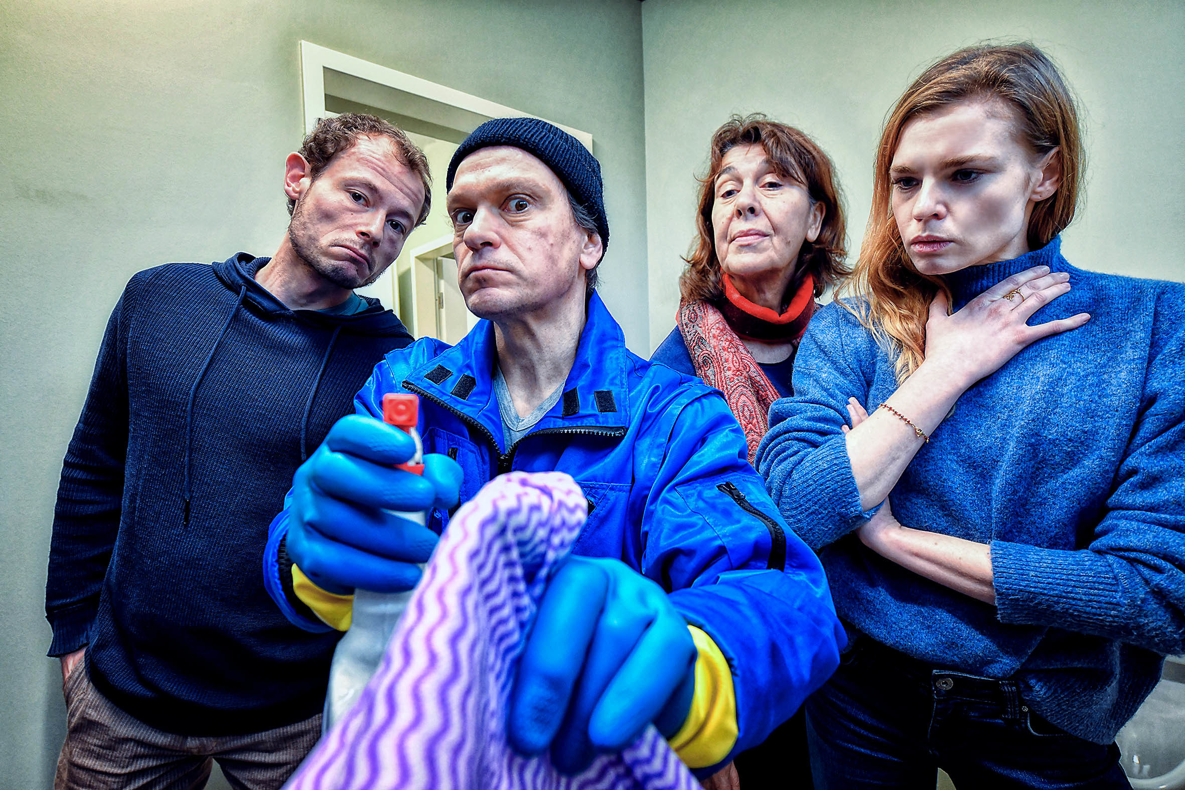 Das Ensemble von "Der Tatortreiniger".