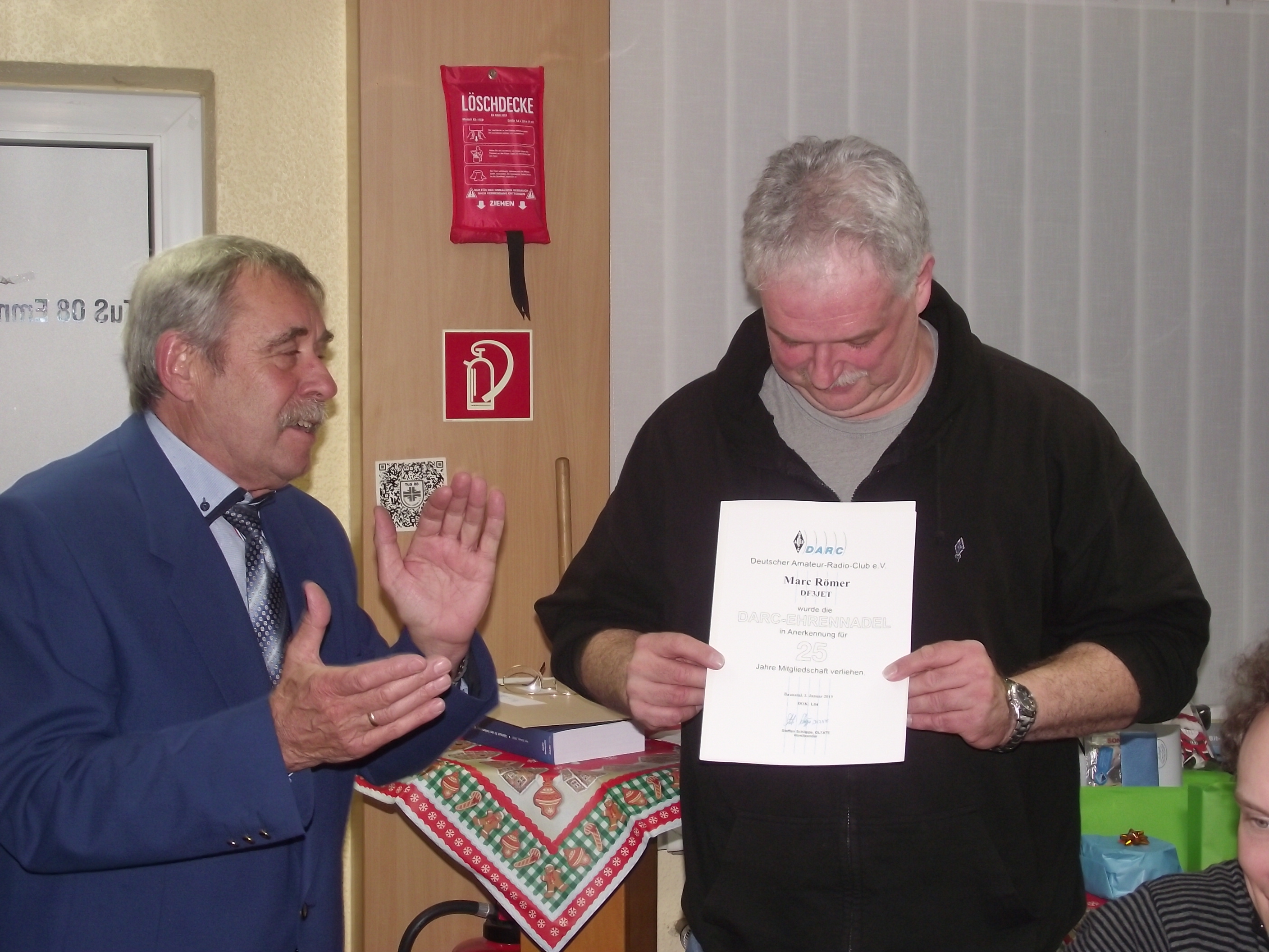 Hermann Römer (links) und Namensvetter Marc Römer (rechts)