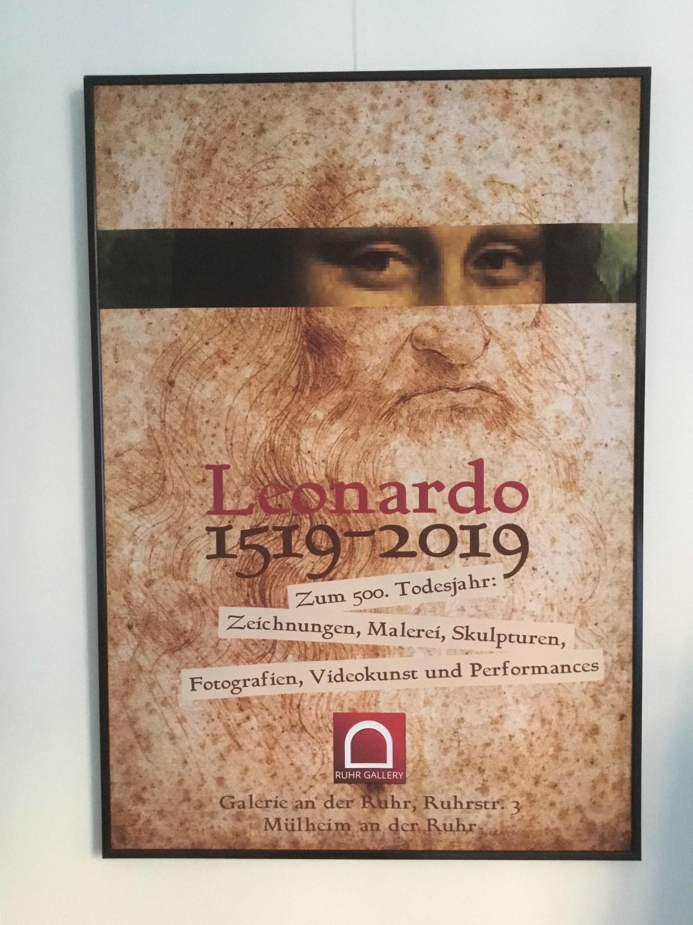 Plakatentwurf zum Leonardo-Jahr von Klaus Wiesel