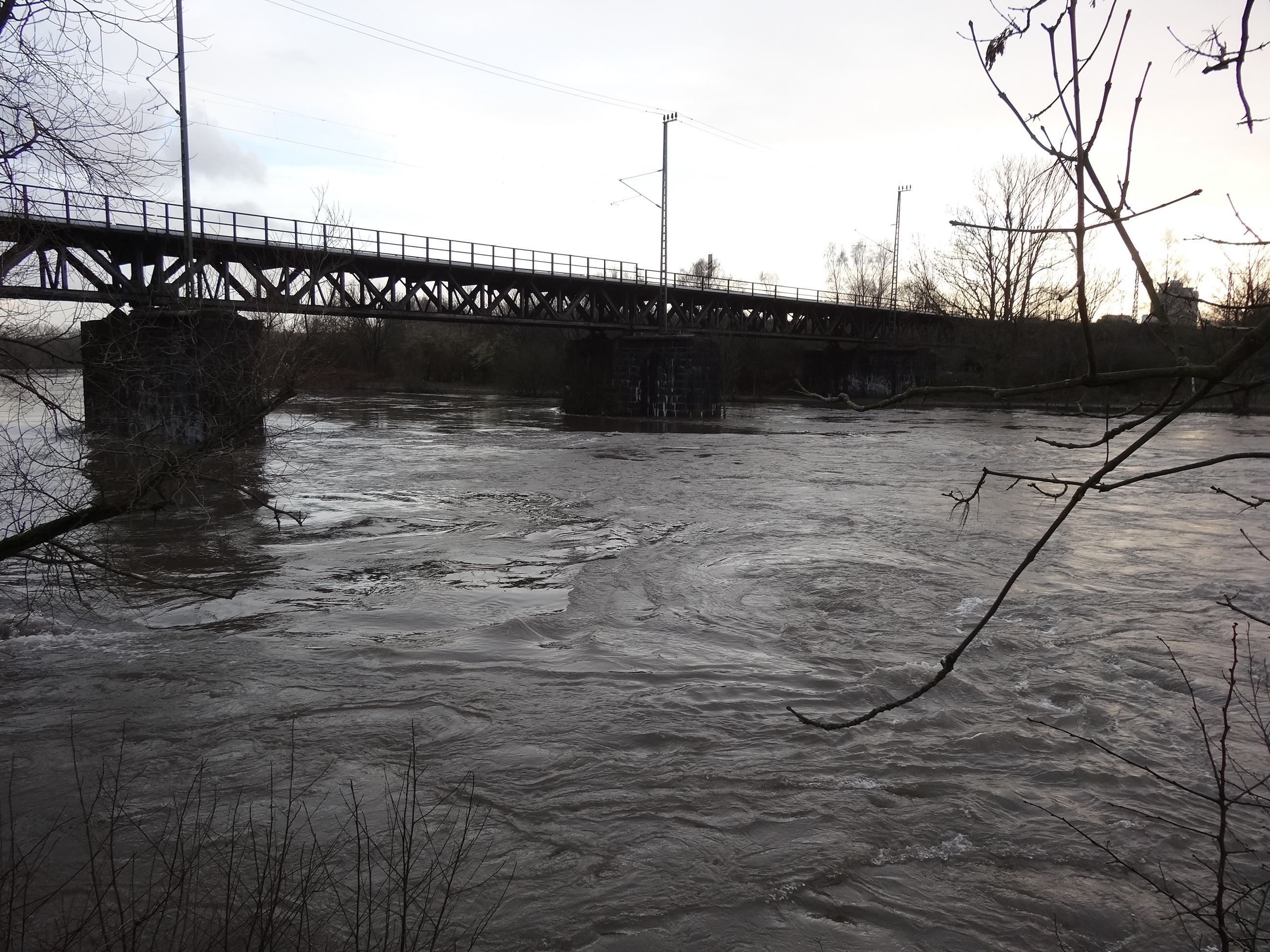 Auch die Ruhr in Steele ist wieder Start gestiegen.