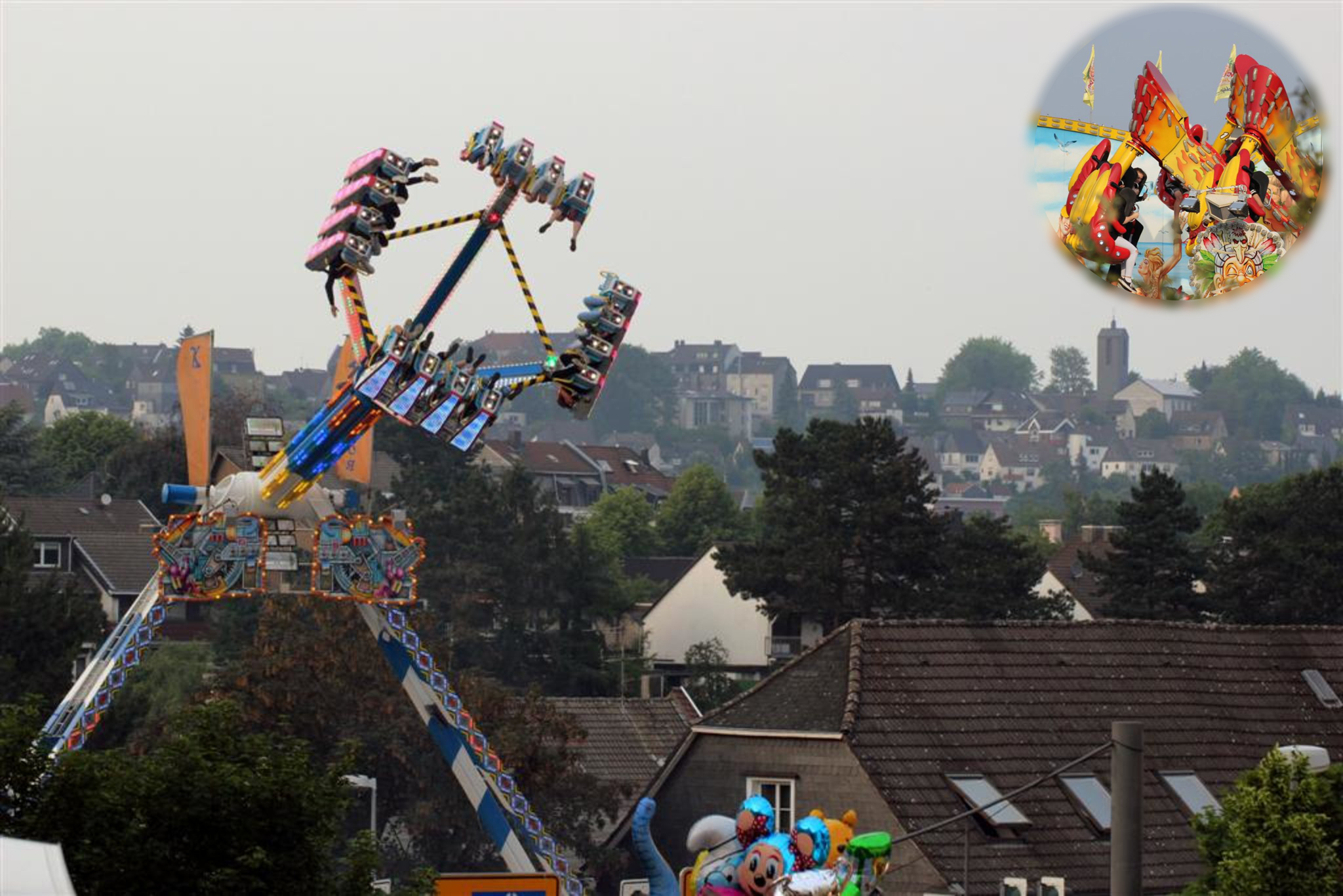 Viele Hightech-Karussells bringen rasanten Fahrspaß nach Gevelsberg. Die Bildergalerie zeigt die Geschäfte für die Kirmes 2019.