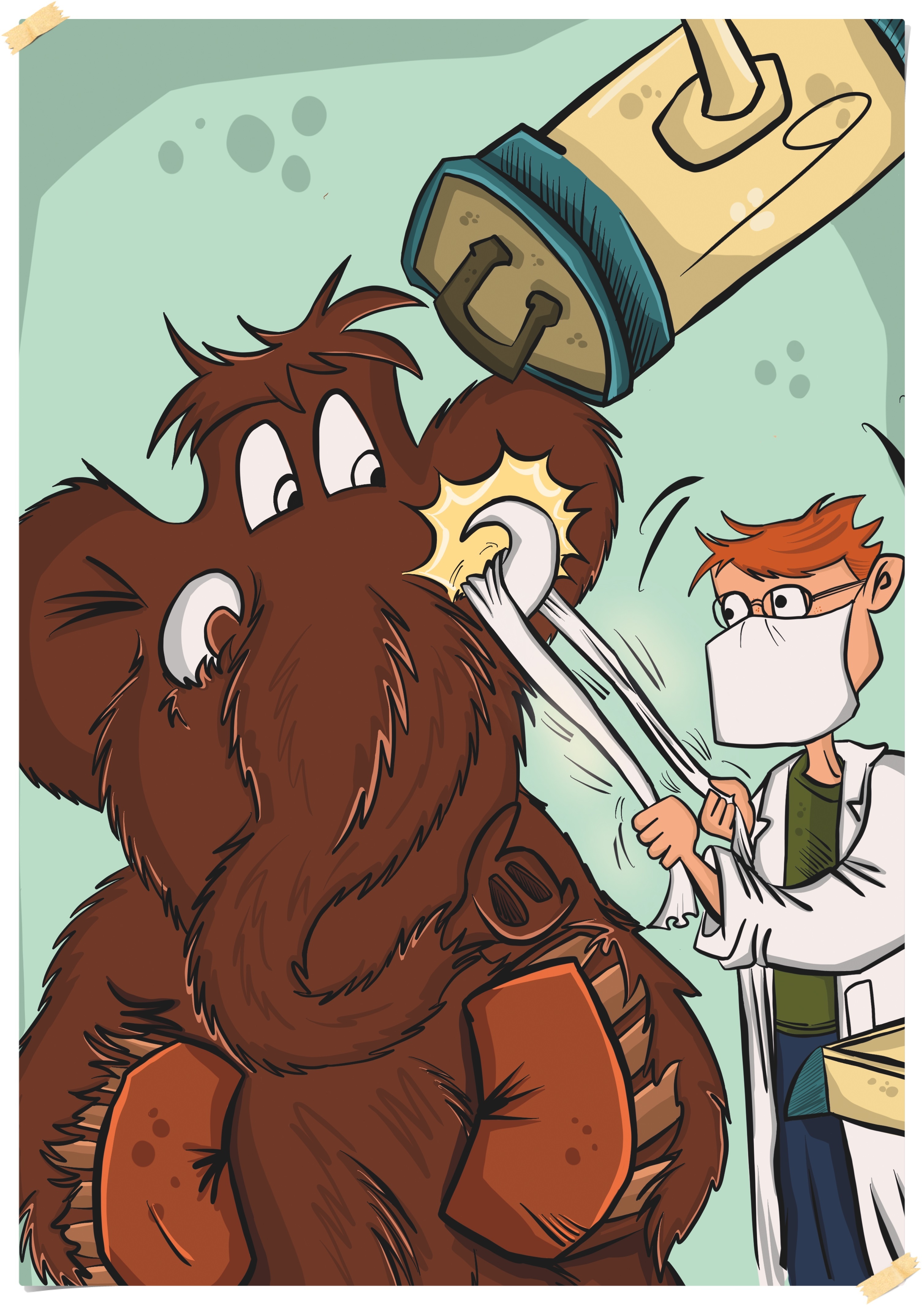 Bodo - Das Balver Mammut, hat Zahnschmerzen.
