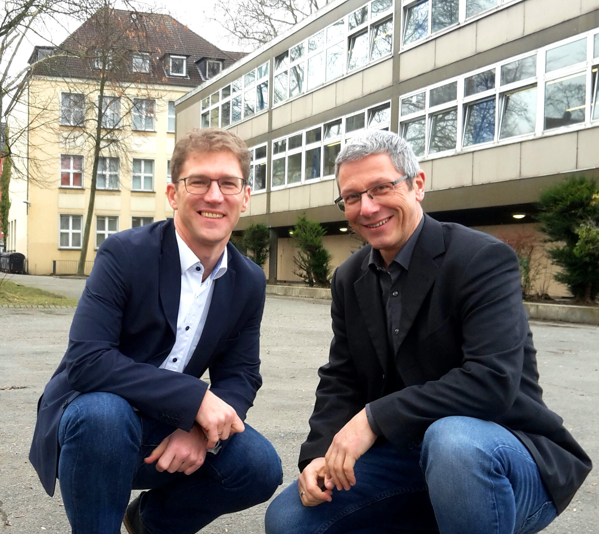 Schulleiter Lars Schnor (l.) und Stellvertreter Benjamin Zaschke.