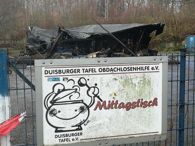 Anfang Dezember vergangenen Jahres brannten die Räume des Mittagstisches und der Kleiderkammer völlig aus.