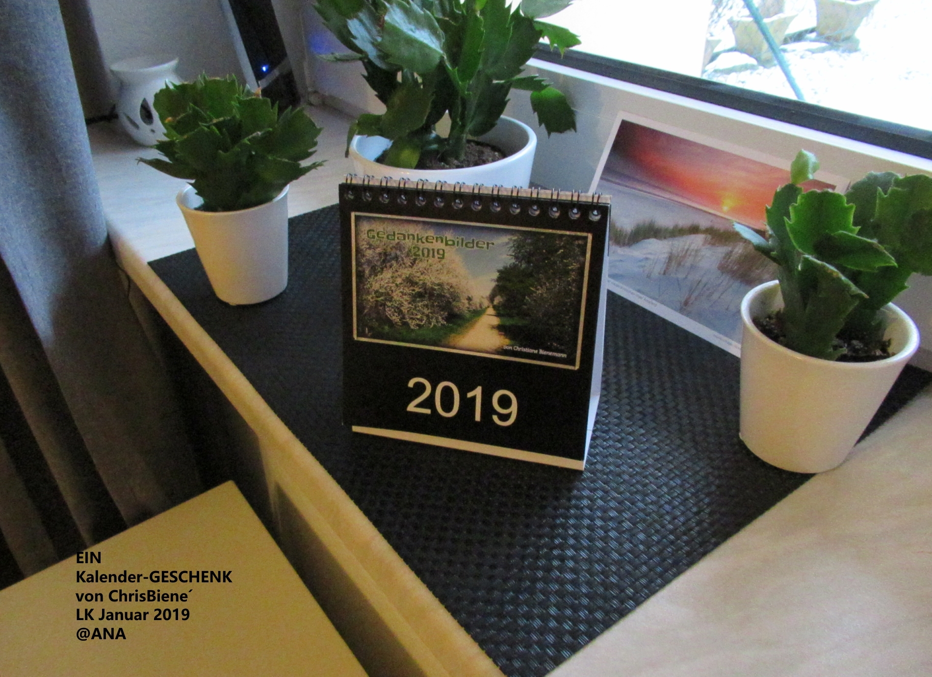ein kleiner Tischkalender, DANKE Christiane! :-)
