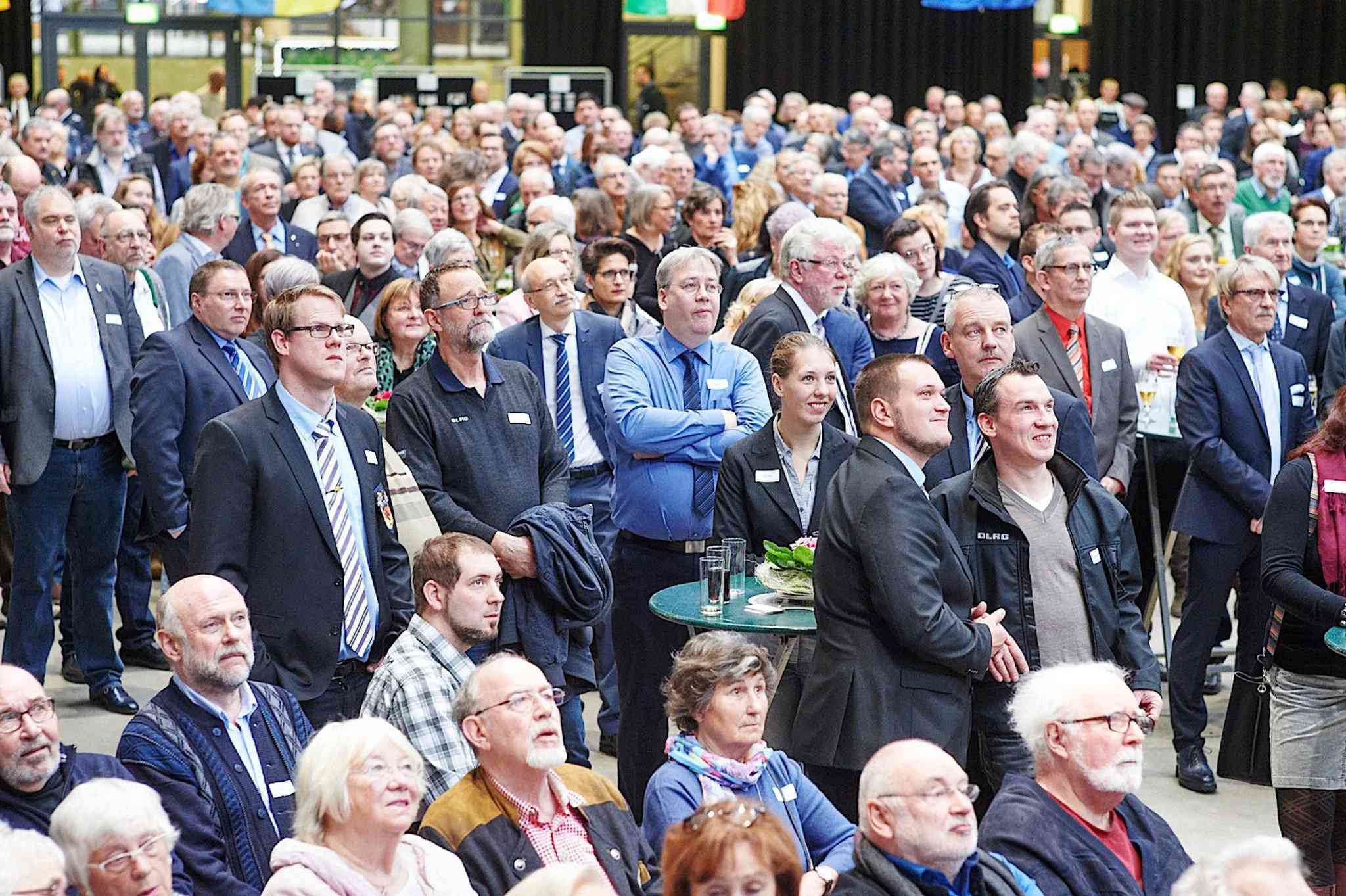 Gut die Hälfte der rund 1.200 geladenen Gäste gab sich die Ehre beim Jahresempfang der Stadt Hattingen in der Gebläsehalle des LWL-Industriemuseums Henrichshütte. alle Fotos: Holger Groß
