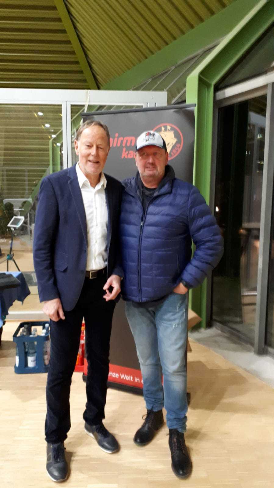 Wolf-Dieter Poschmann und Michael Tracz im Hotel Katharinenhof.
