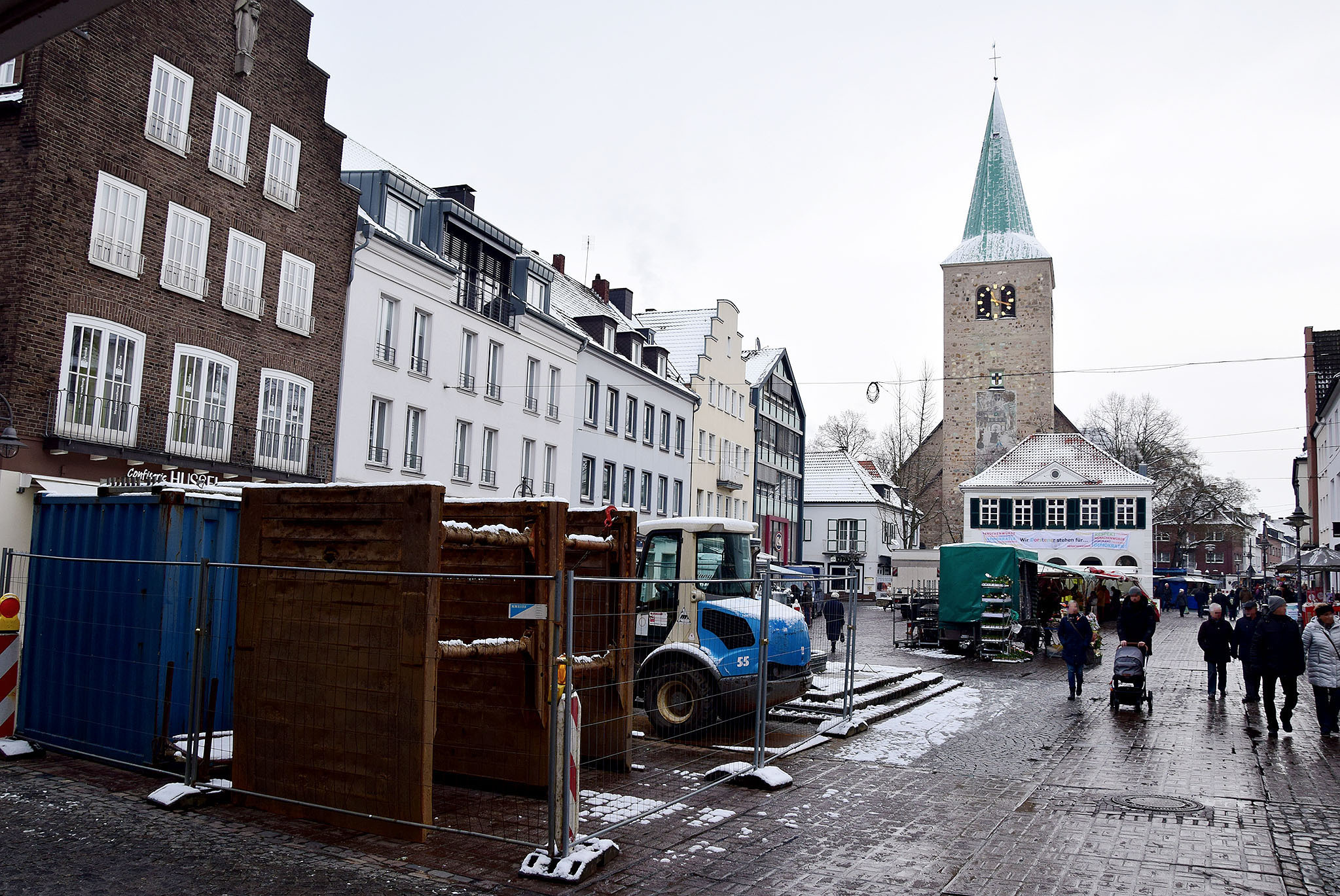 Ab Montag, 4. Februar, startet Westnetz mit weiteren Bauabschnitten im Bereich der Fußgängerzone in Dorsten und erneuert die Stromleitungen beginnend im Bereich Markt.