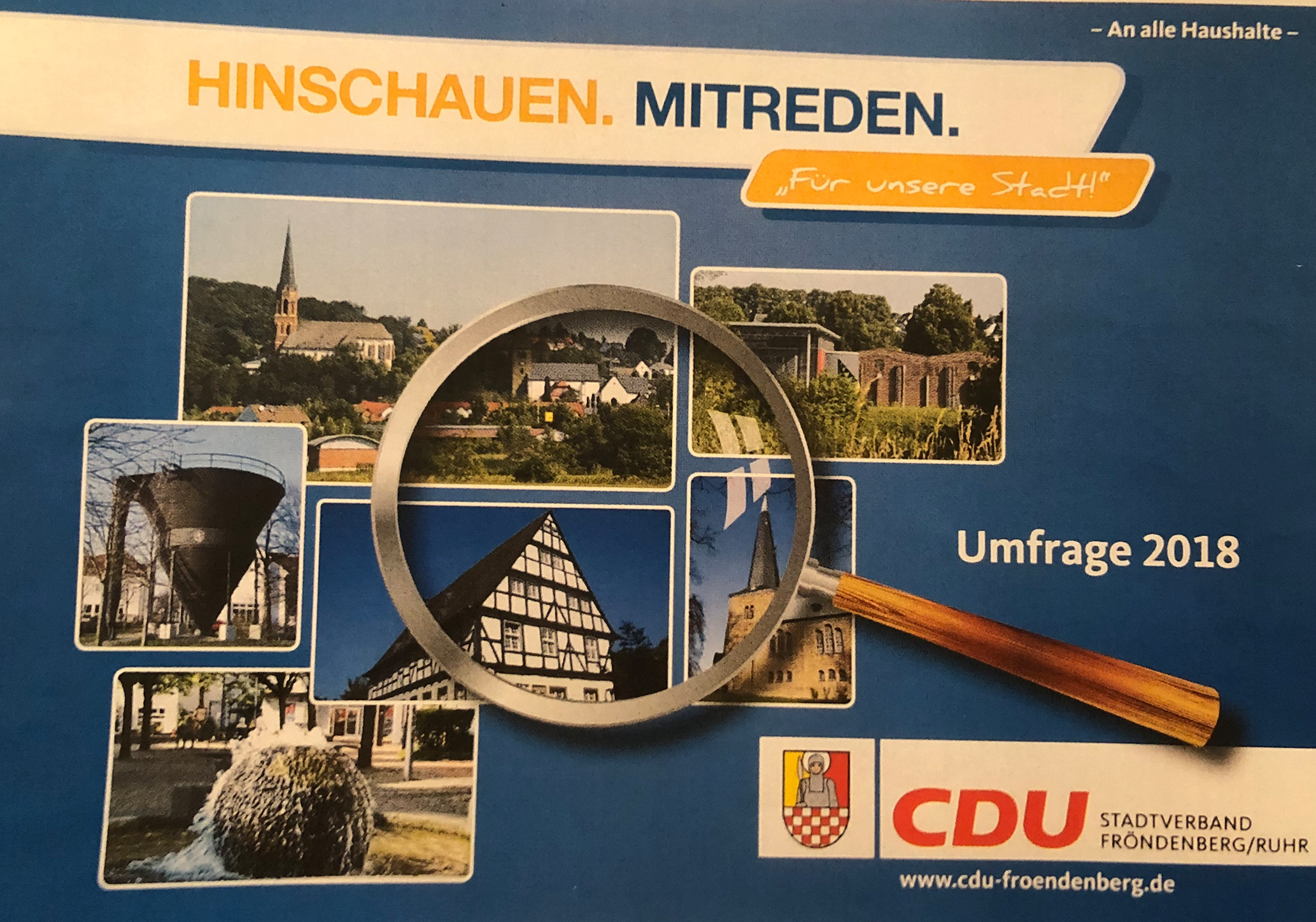 Diese "Umfrage-Postkarte" wurde an die Fröndenberger Haushalte verschickt.
Foto: Privat